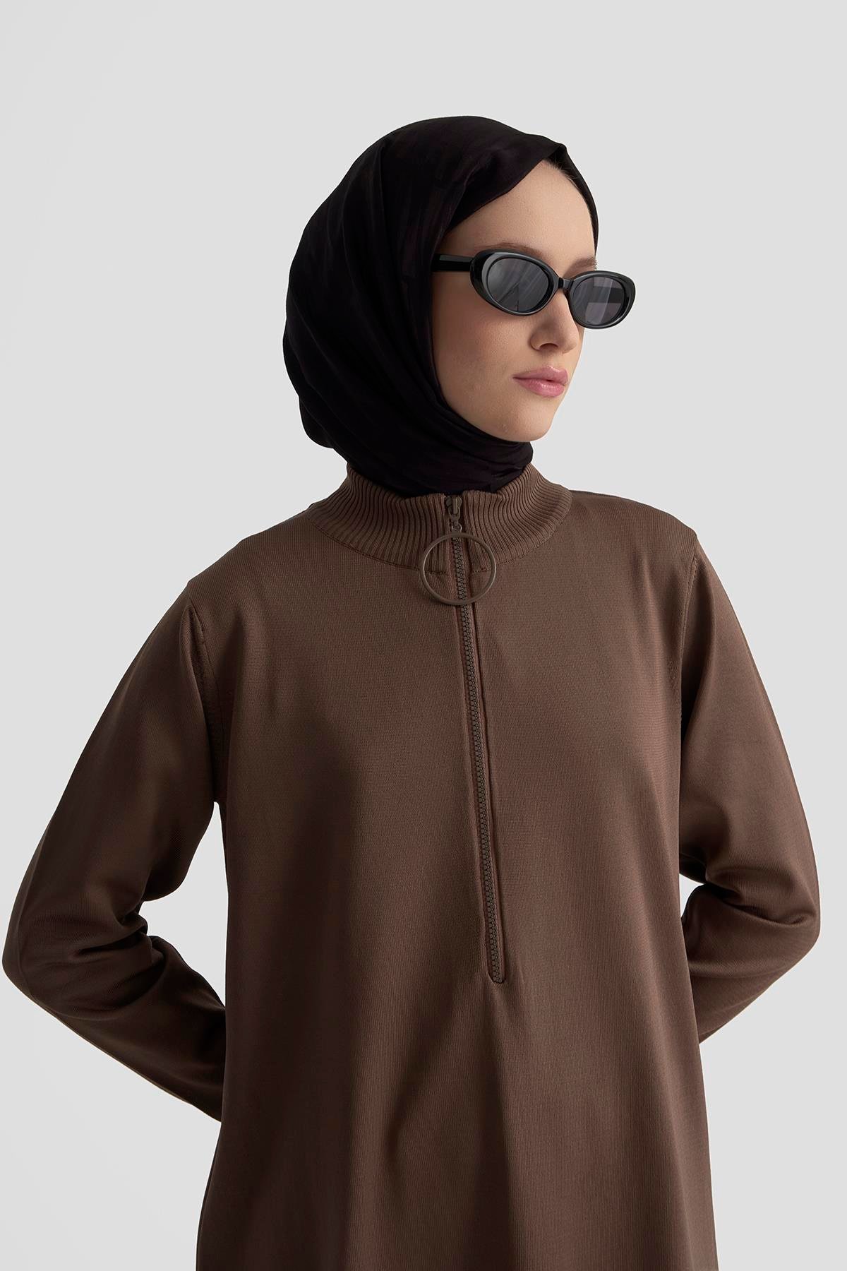 Armine TREND Halkalı Bayan Triko  Mocha 25YTD4113