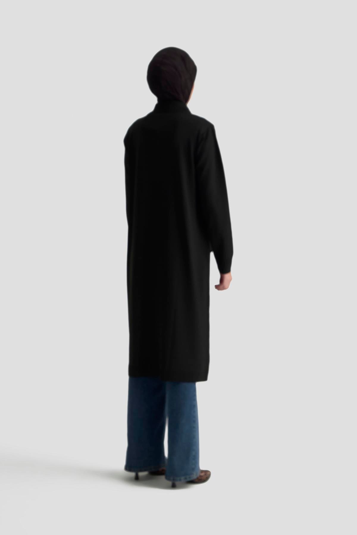 Armine TREND Halkalı Bayan Triko Tunik Siyah 25YTD4113