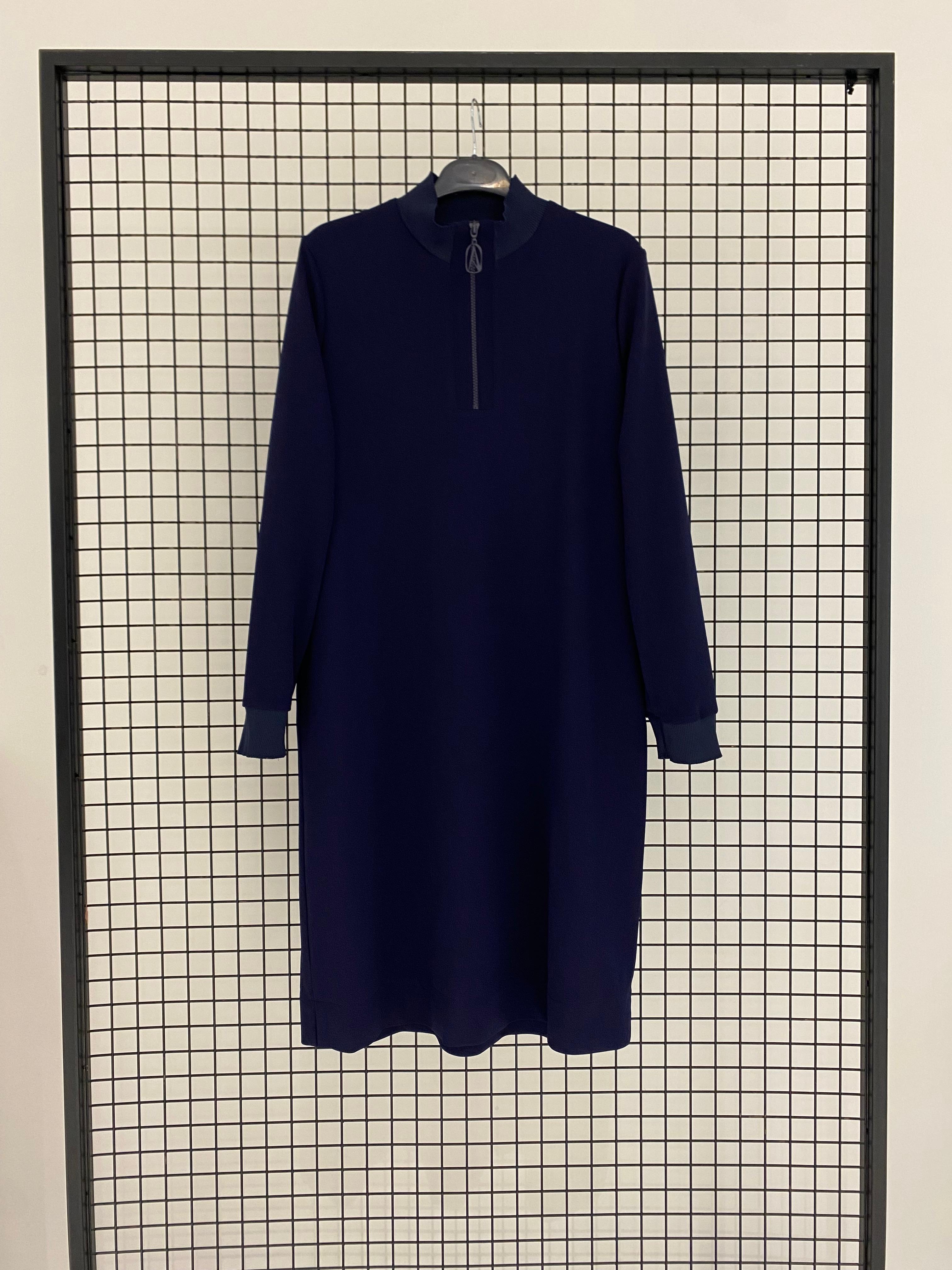 Armine TREND Halkalı Örme Kumaş Tunik Lacivert 25KT465