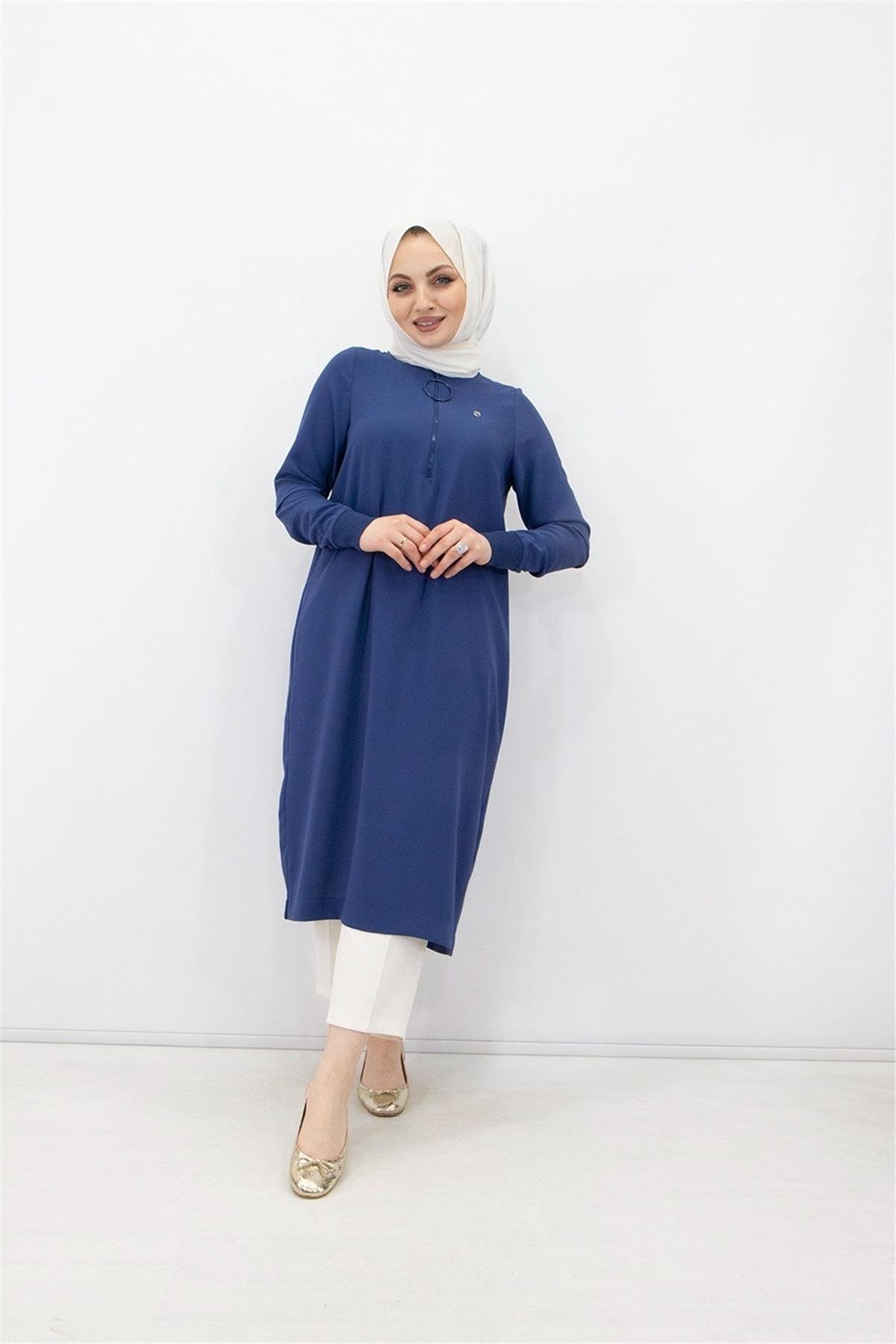Armine Trend Halkalı Tunik 23YT424 İndigo