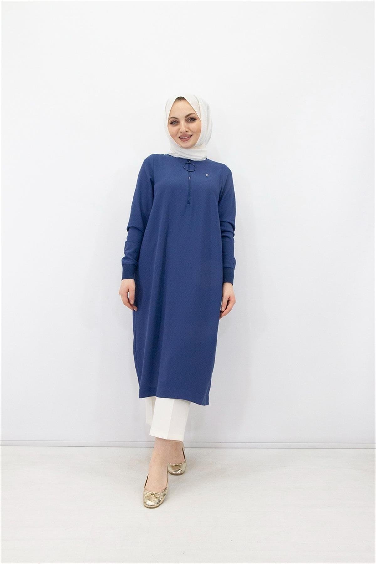 Armine Trend Halkalı Tunik 23YT424 İndigo