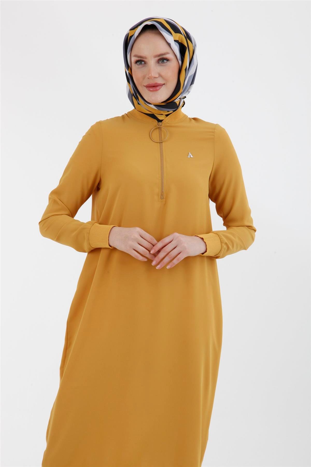 Armine Trend Halkalı Tunik 23YT424 Sarı