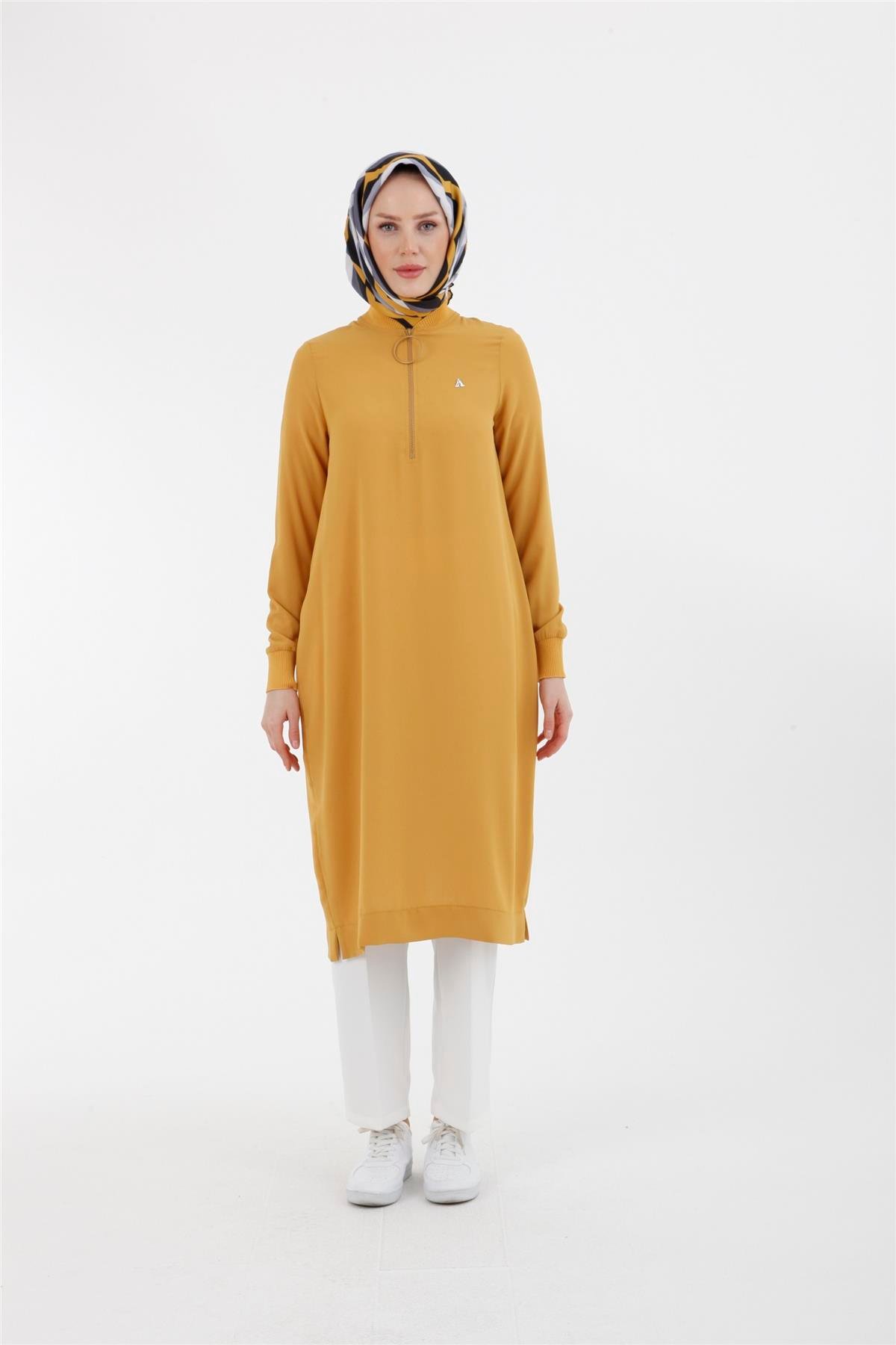 Armine Trend Halkalı Tunik 23YT424 Sarı