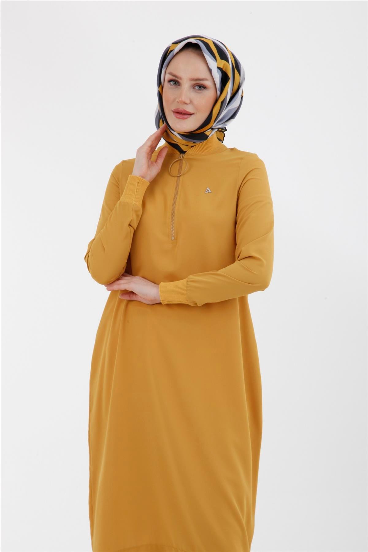 Armine Trend Halkalı Tunik 23YT424 Sarı