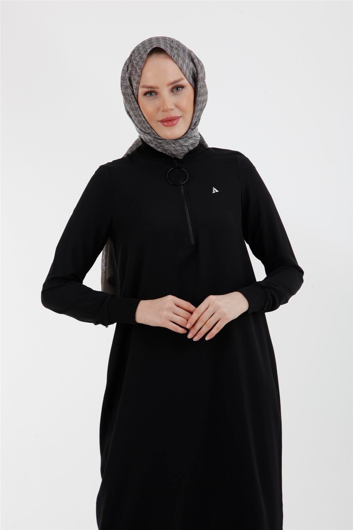 Armine Trend Halkalı Tunik 23YT424 Siyah