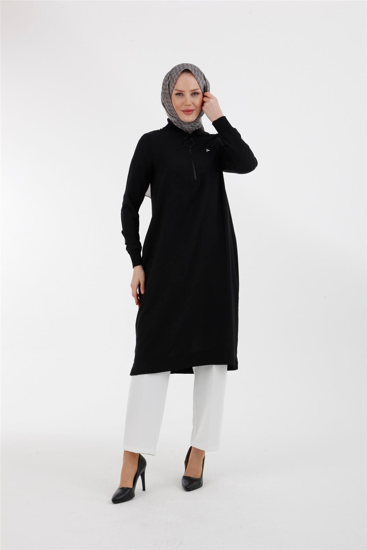 Armine Trend Halkalı Tunik 23YT424 Siyah