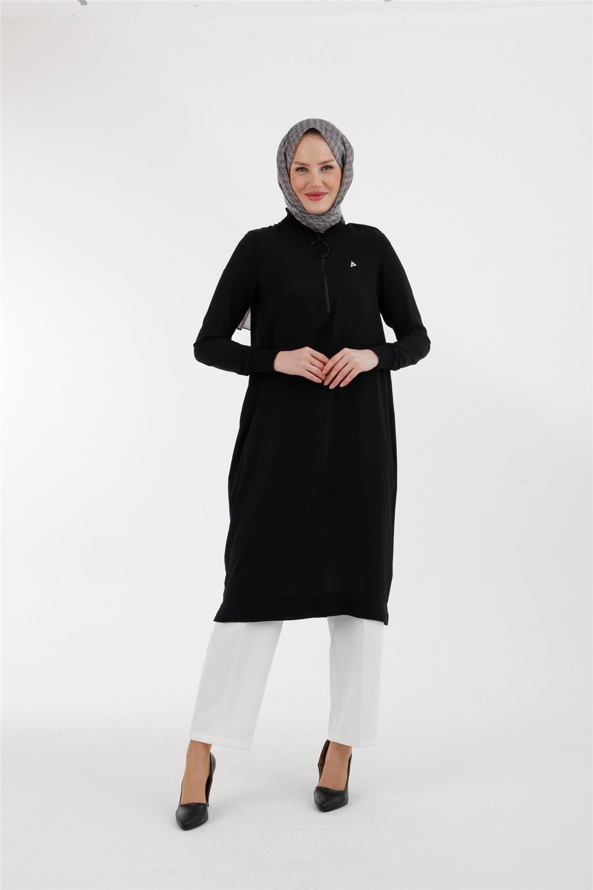Armine Trend Halkalı Tunik 23YT424 Siyah