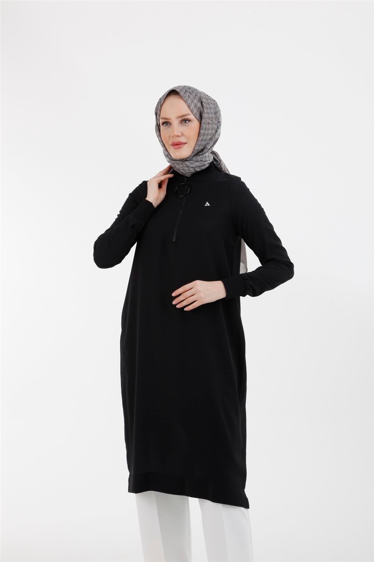 Armine Trend Halkalı Tunik 23YT424 Siyah