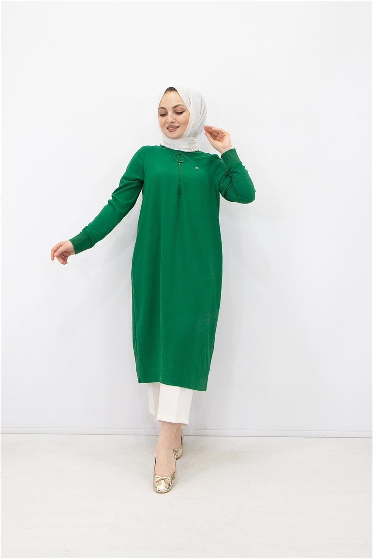 Armine Trend Halkalı Tunik 23YT424 Zümrüt