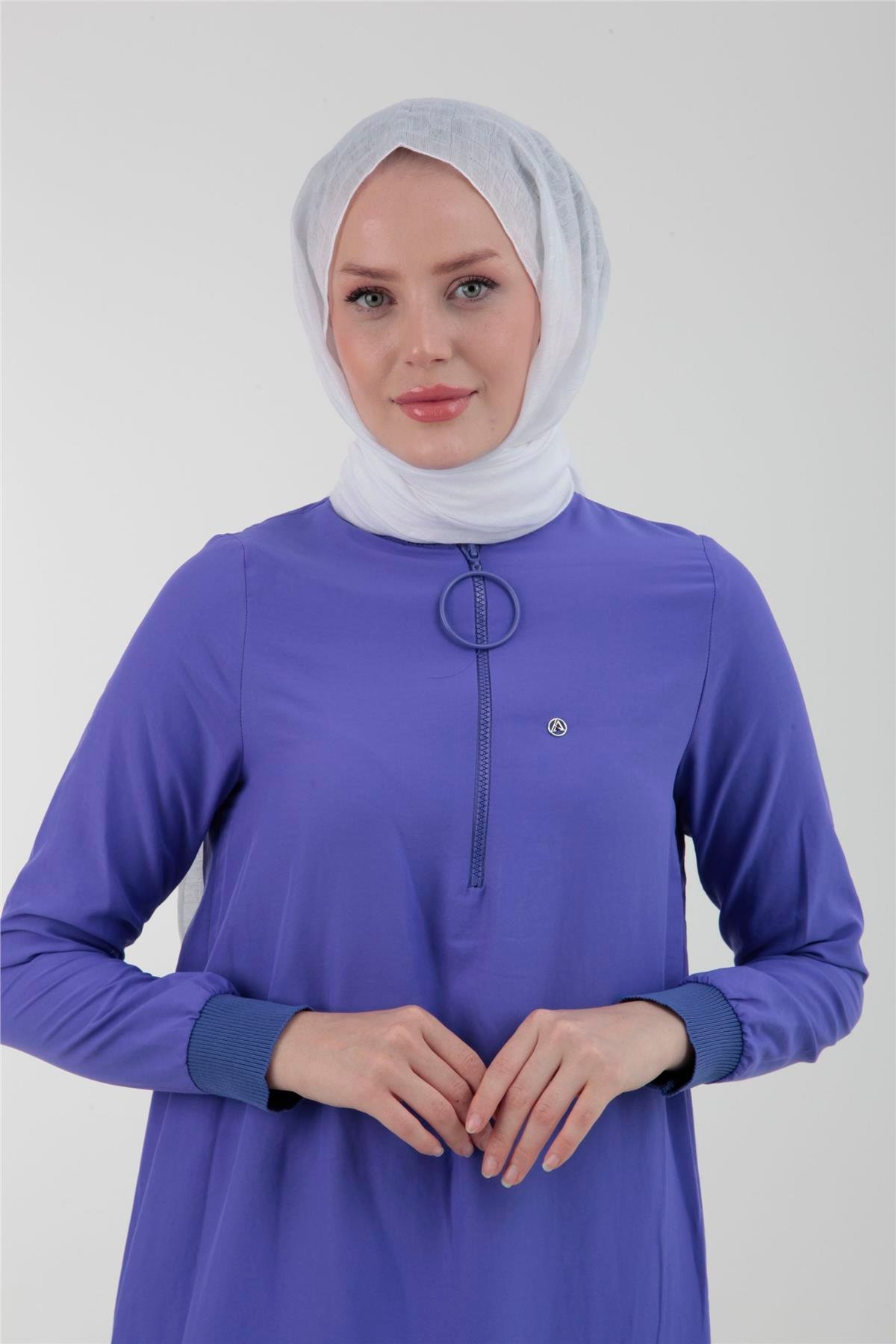 Armine Trend Halkalı Tunik 23YTD424 Mor