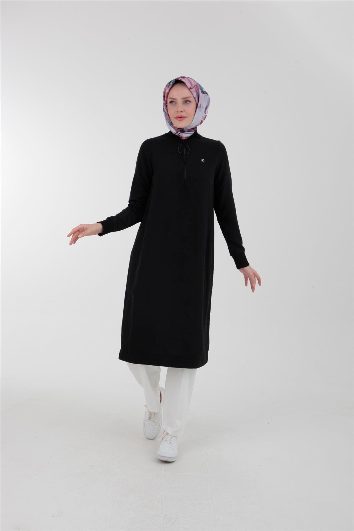 Armine Trend Halkalı Tunik 23YTD424 Siyah