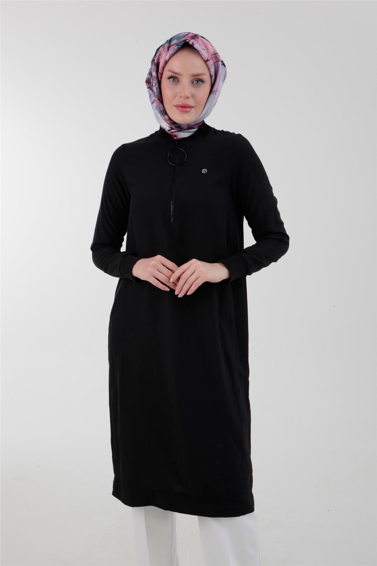 Armine Trend Halkalı Tunik 23YTD424 Siyah
