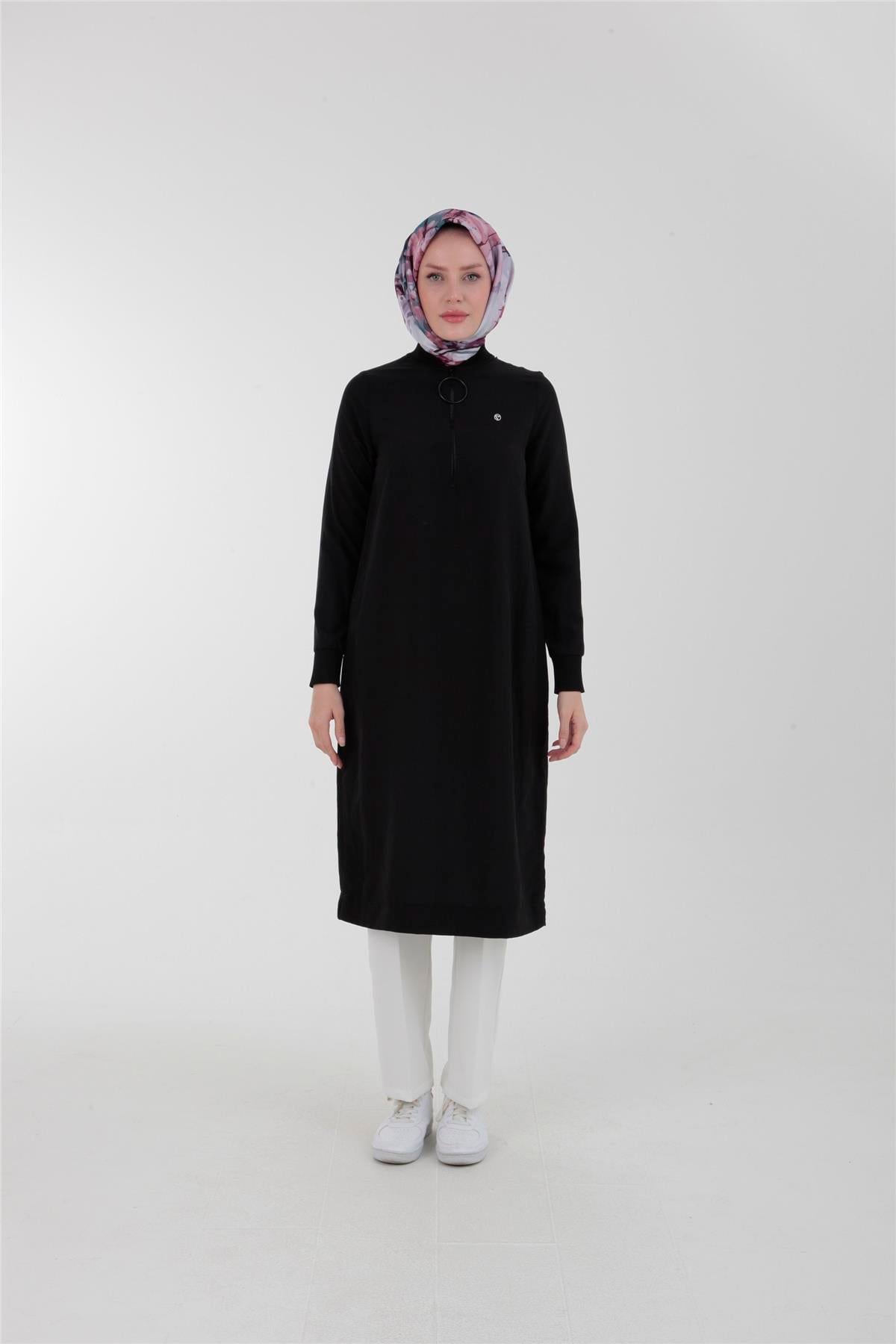 Armine Trend Halkalı Tunik 23YTD424 Siyah
