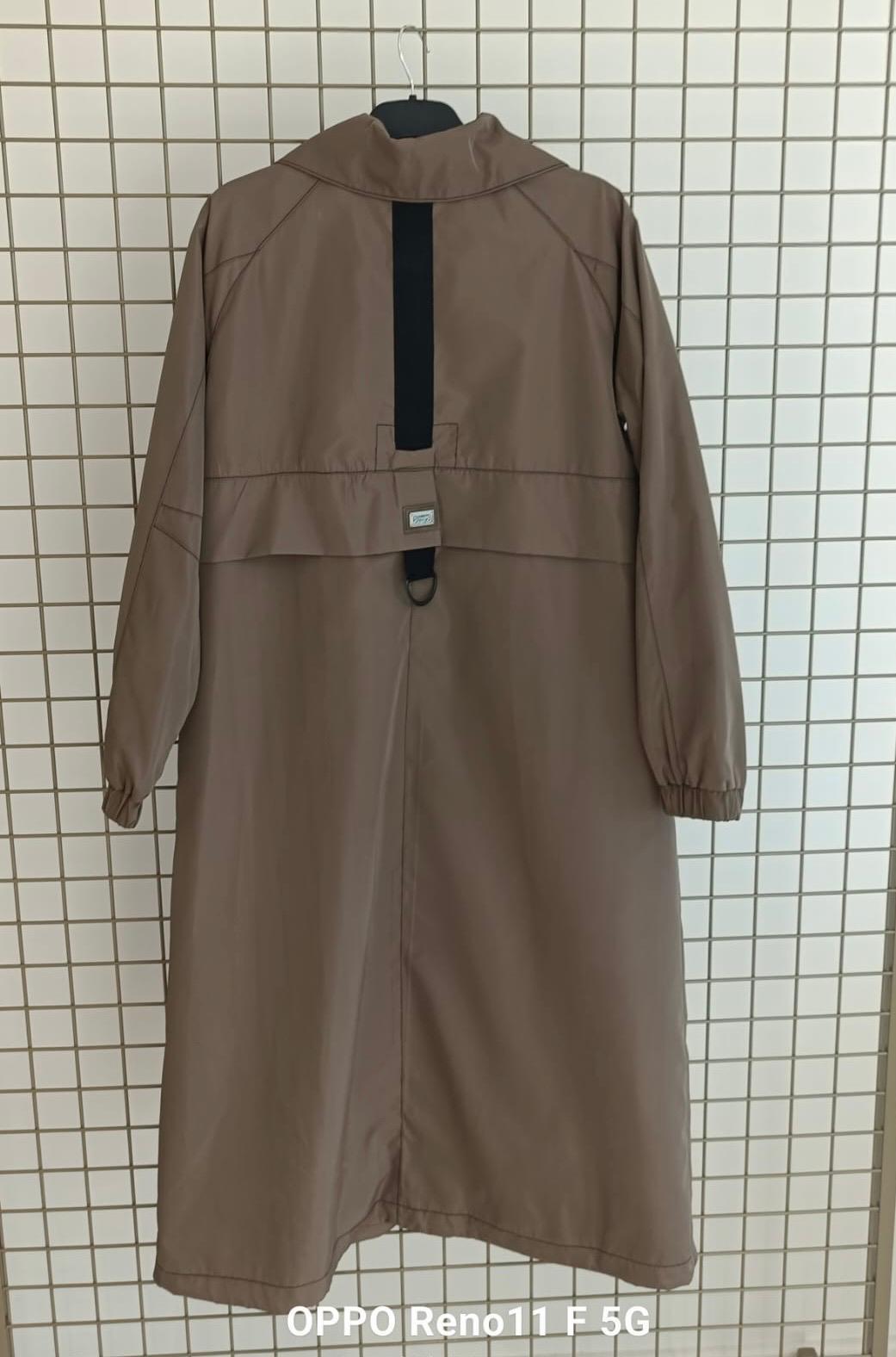 Armine TREND İmzalı Paraşüt Kumaş Yağmurluk Kap Giy Çık Bej 25KT724