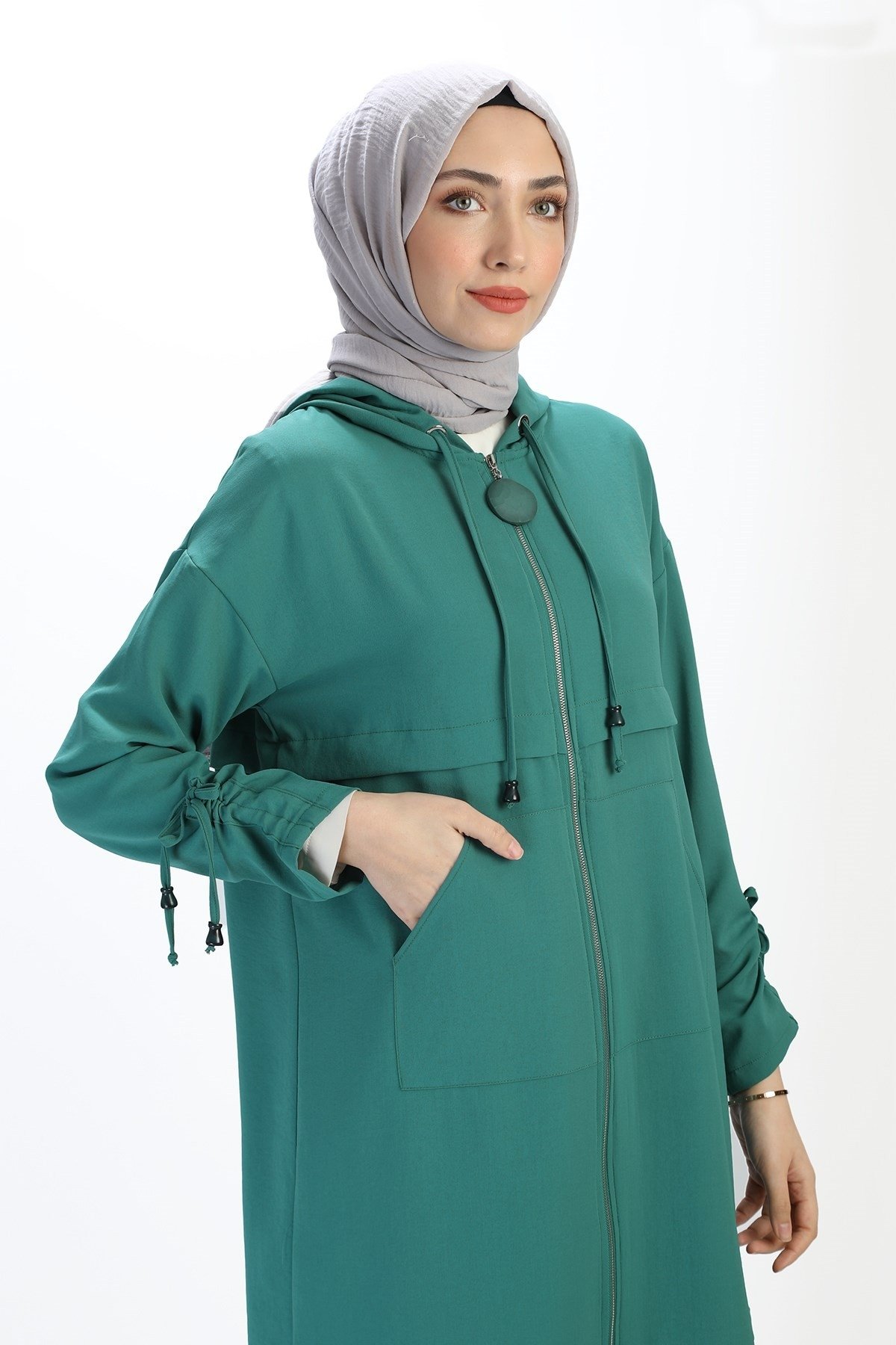 Armine Trend Kanguru Cepli Takım 22YT608-1 Çam Yeşili