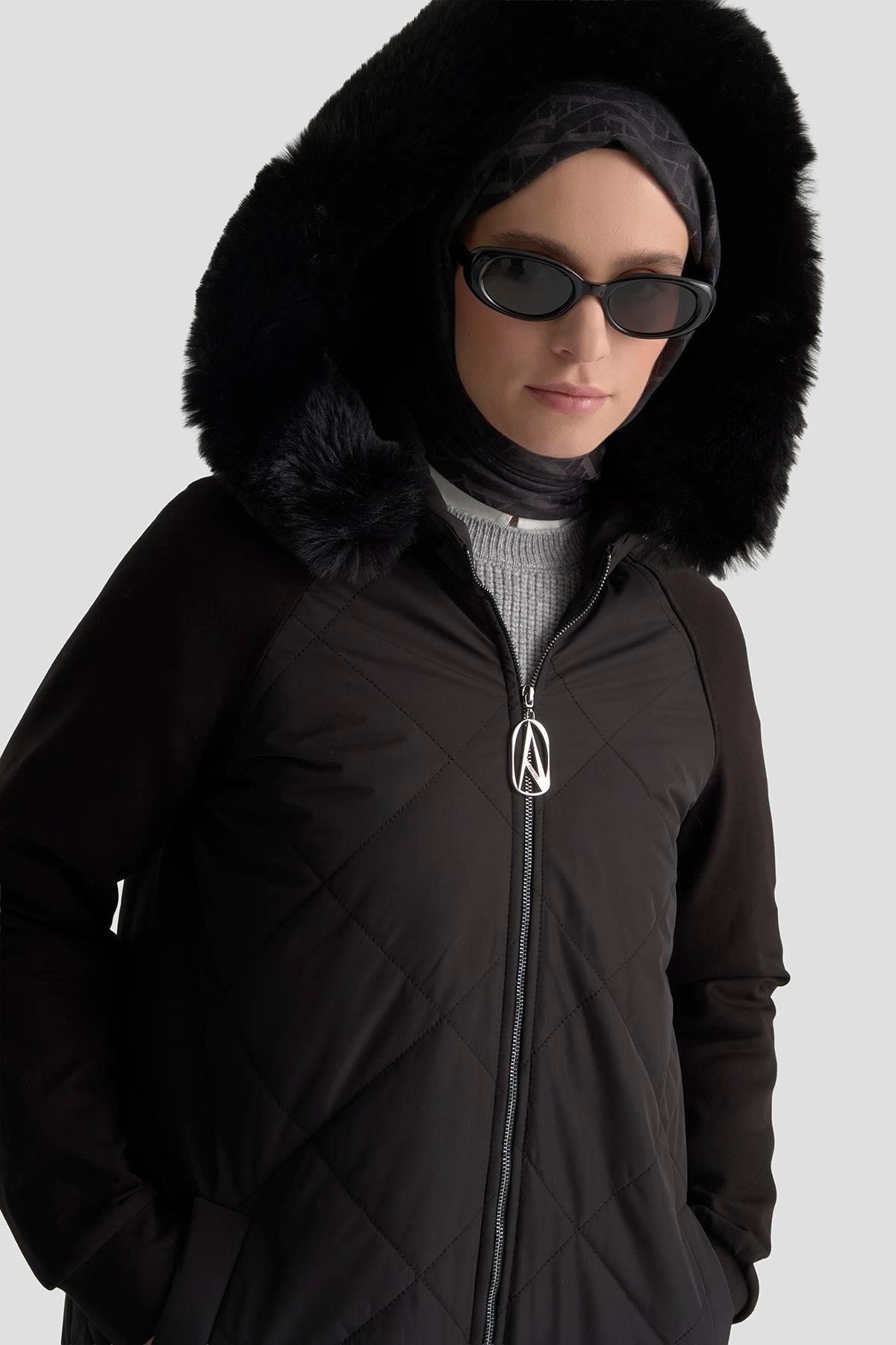 Armine TREND Kapitone Mont Siyah 25KT745