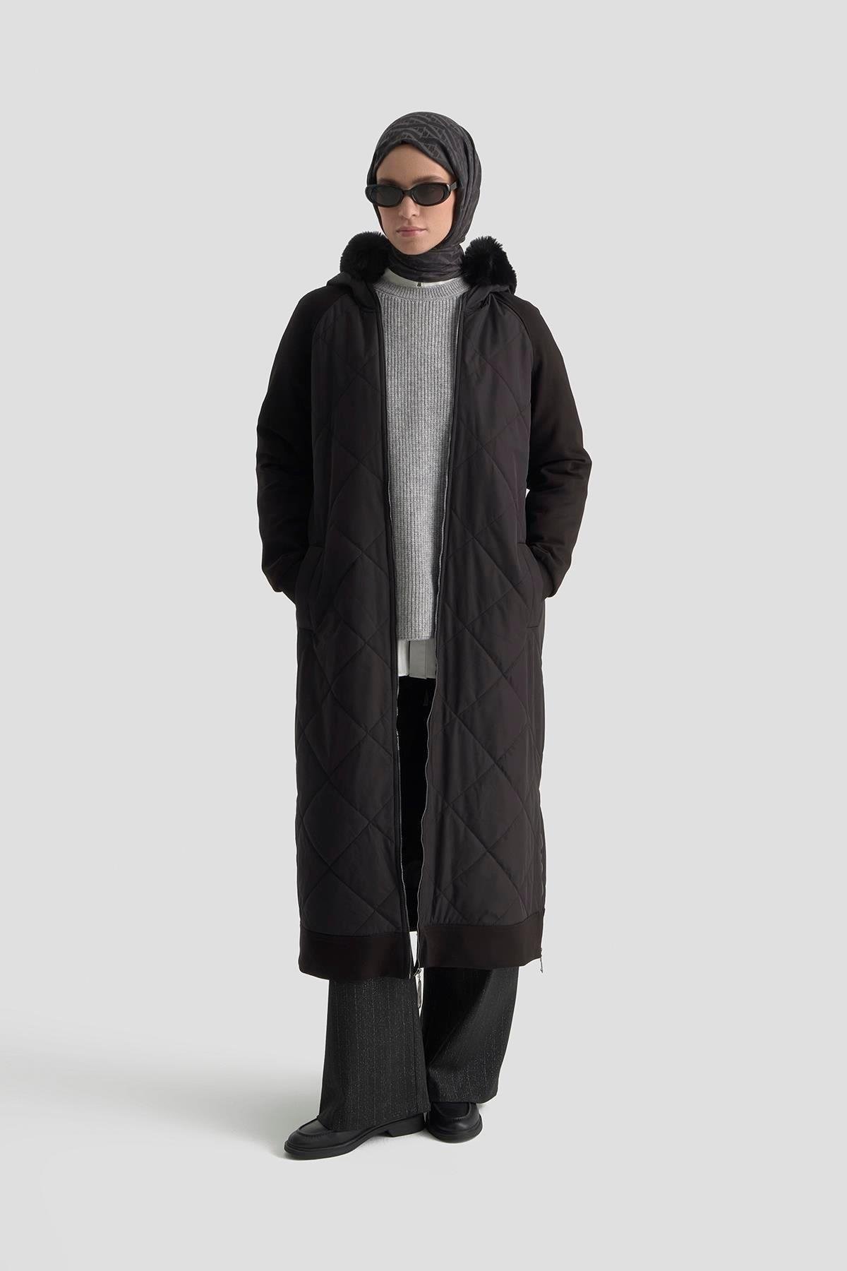 Armine TREND Kapitone Mont Siyah 25KT745