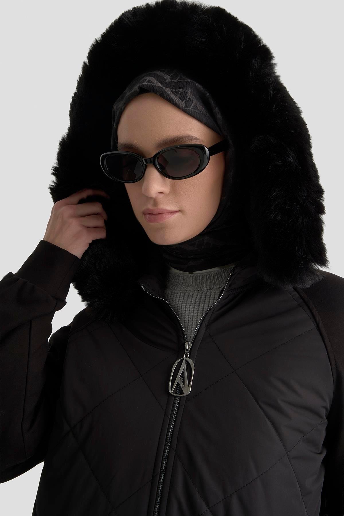 Armine TREND Kapitone Mont Siyah 25KT745