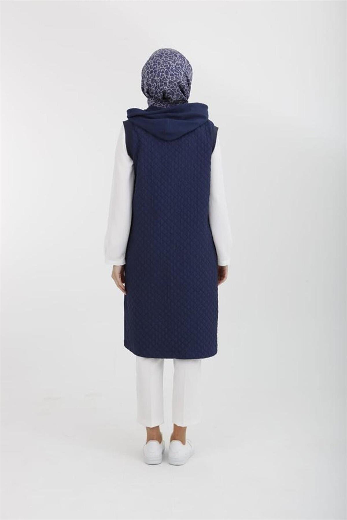 Armine Trend Kapitone Yelek 22YT515 Lacivert