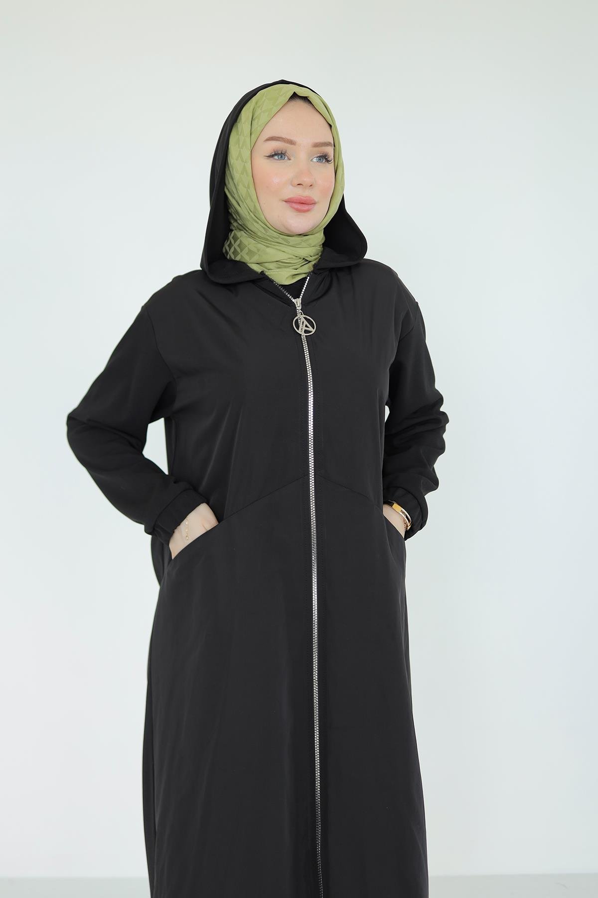 Armine TREND Kapüşonlu Giy-Çık Siyah 25YT520
