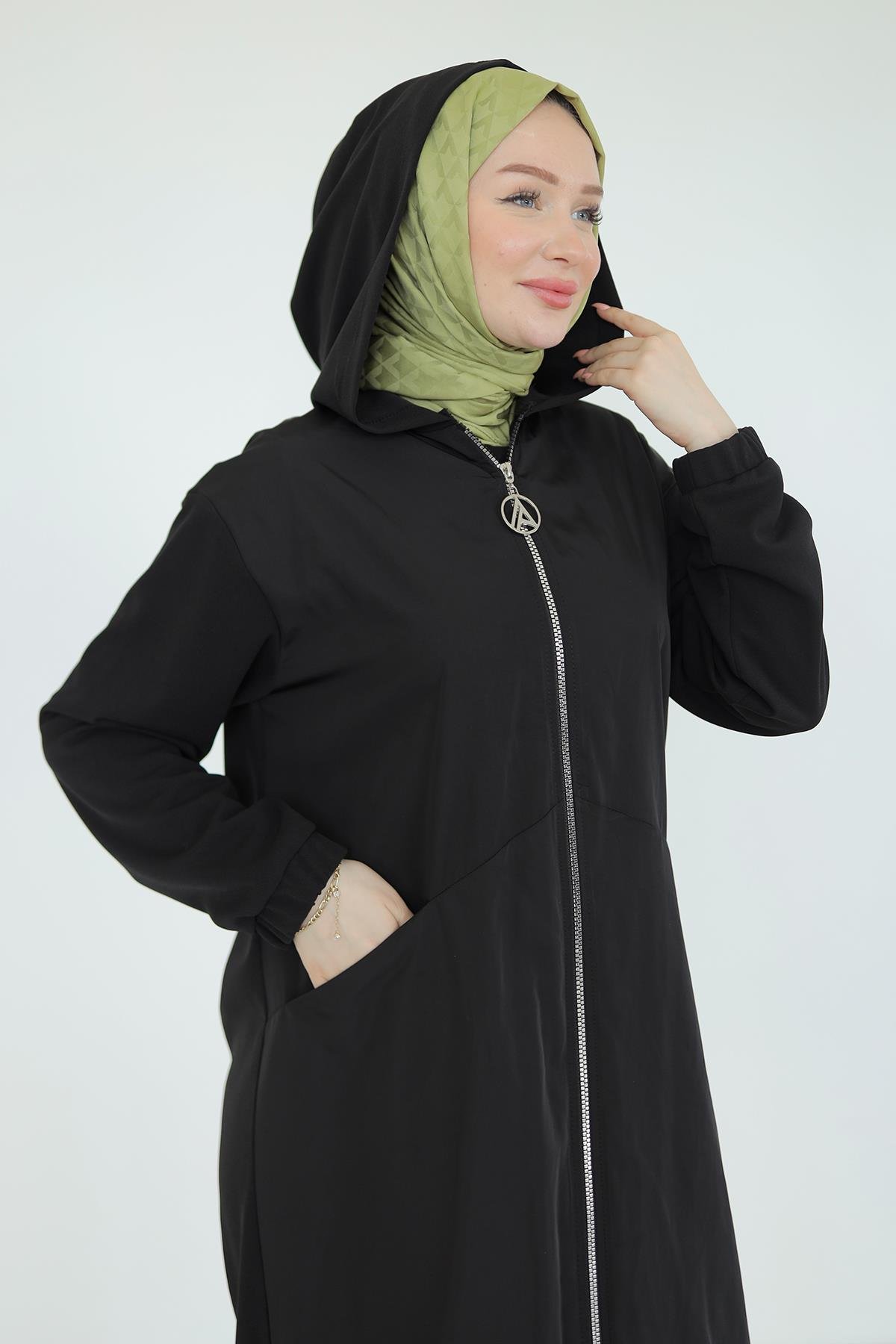 Armine TREND Kapüşonlu Giy-Çık Siyah 25YT520
