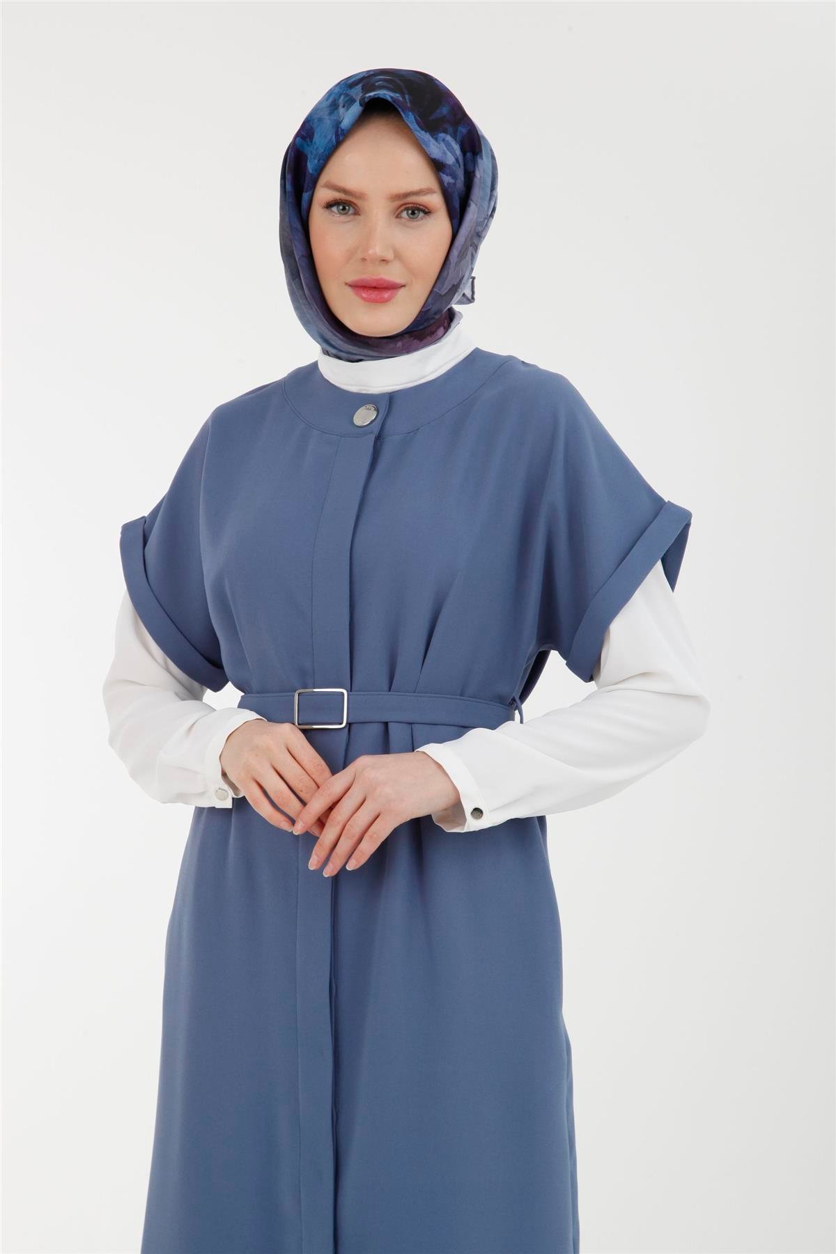 Armine Trend Kemer Detaylı Takım 23YT641 Mavi