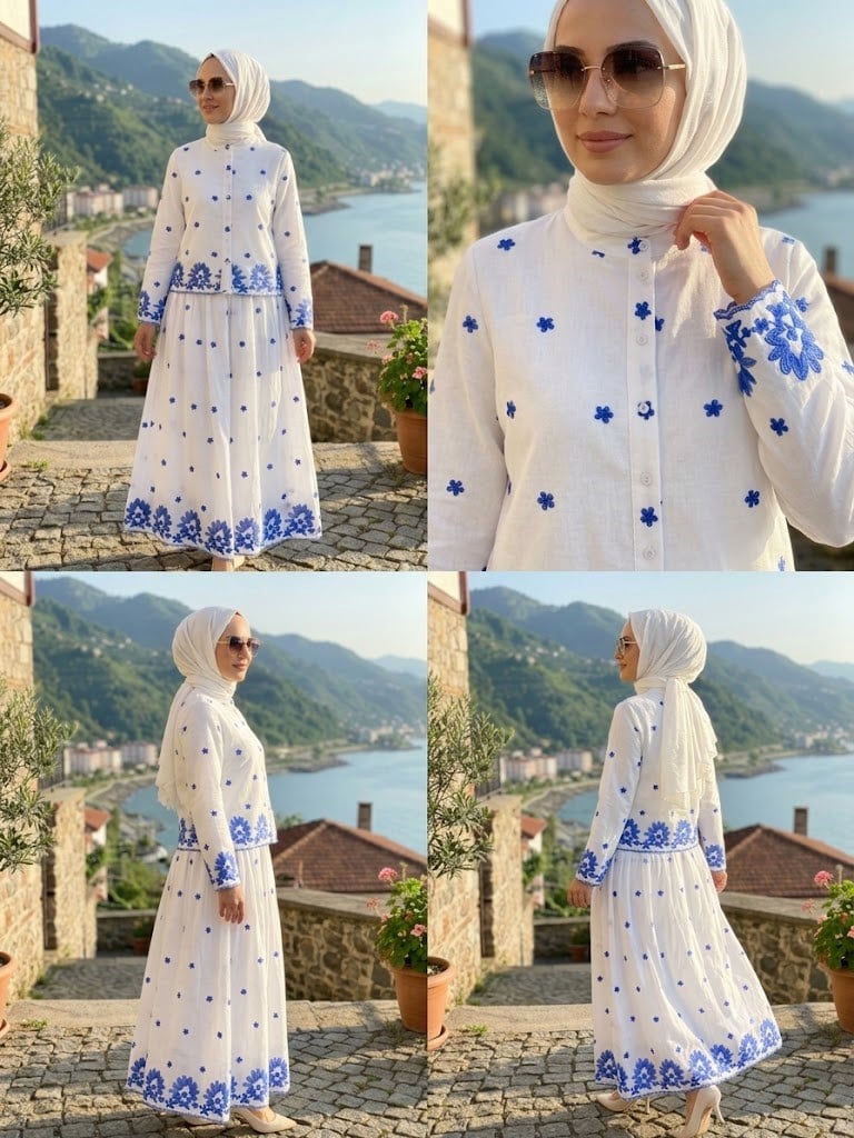 Armine TREND Lazer Kesim Pamuklu Etekli Takım Ekru 26YT6162