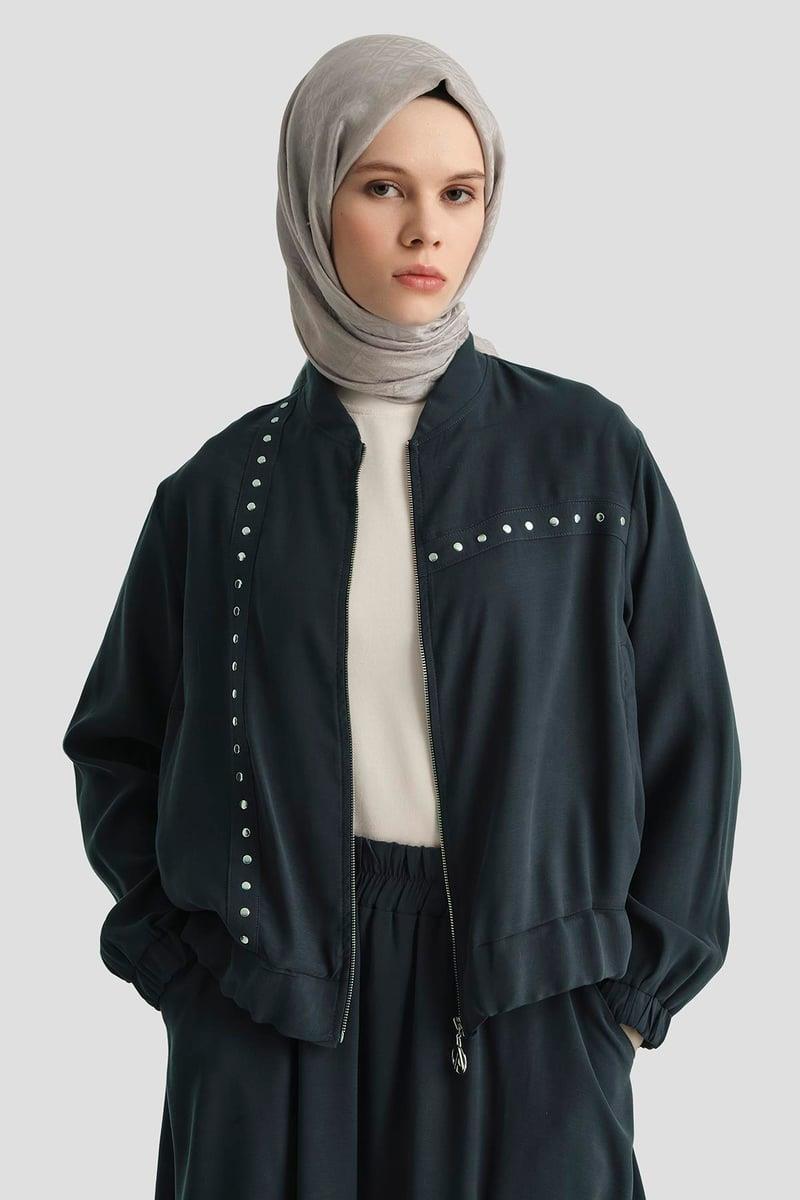 Armine TREND Metal Aksesuarlı Bayan Takım Lacivert 25YT686
