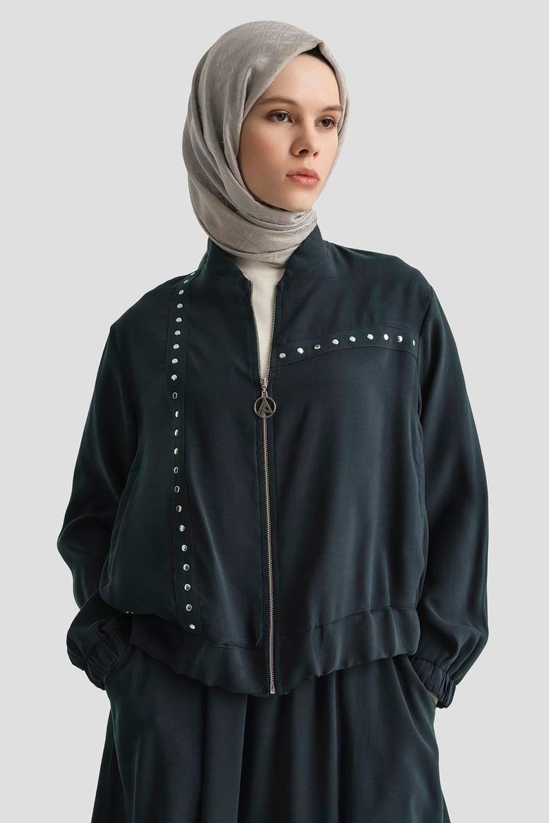 Armine TREND Metal Aksesuarlı Bayan Takım Lacivert 25YT686