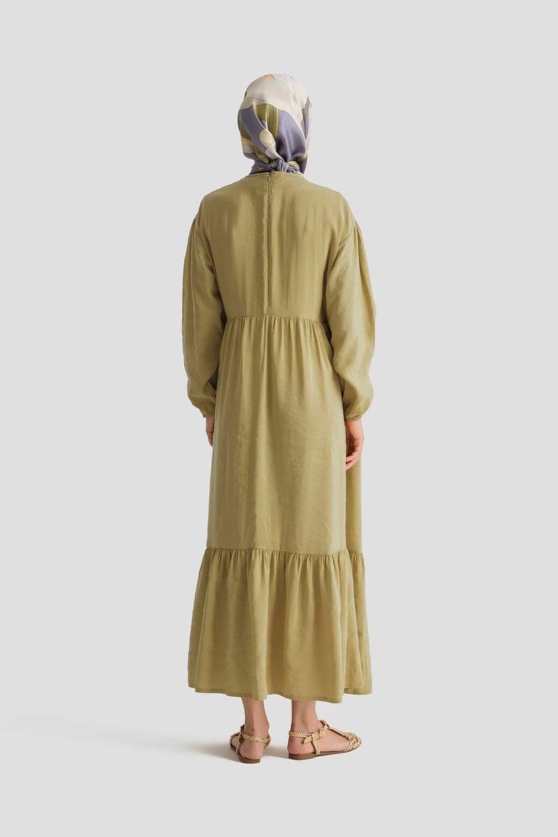Armine TREND Minik Kurdele Detaylı Elbise Asit 25YT954
