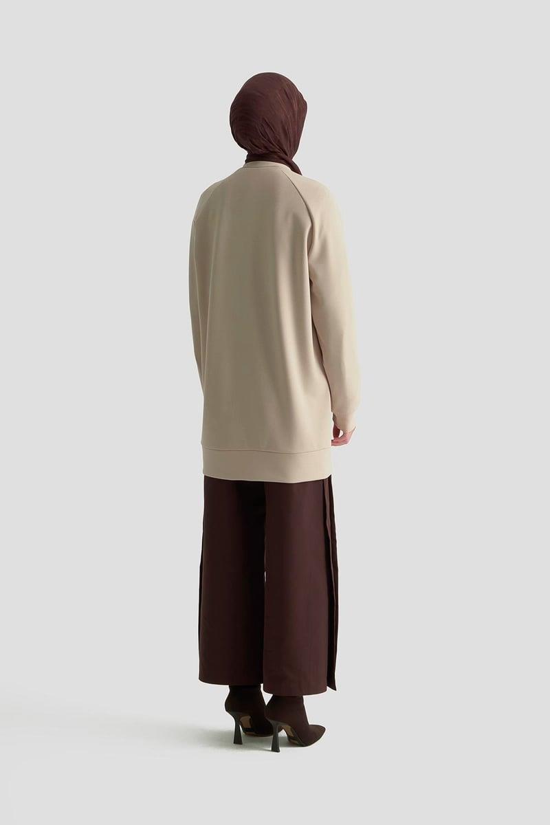Armine TREND Ön Taş İşlemeli Tunik Bej 25KT449