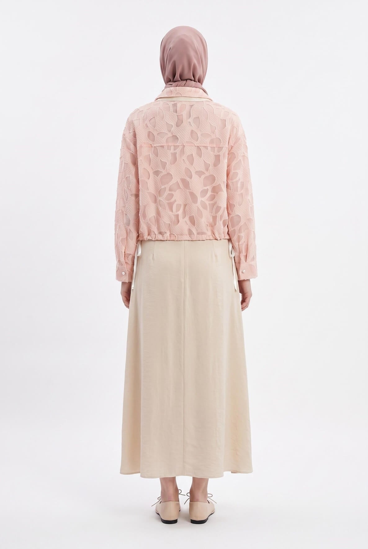 Armine Trend Pembe Jakarlı Etekli Takım Pembe 26yt6164