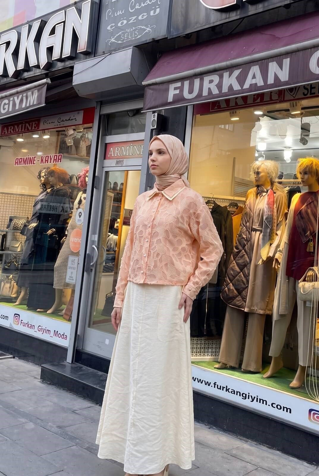 Armine Trend Pembe Jakarlı Etekli Takım Pembe 26yt6164
