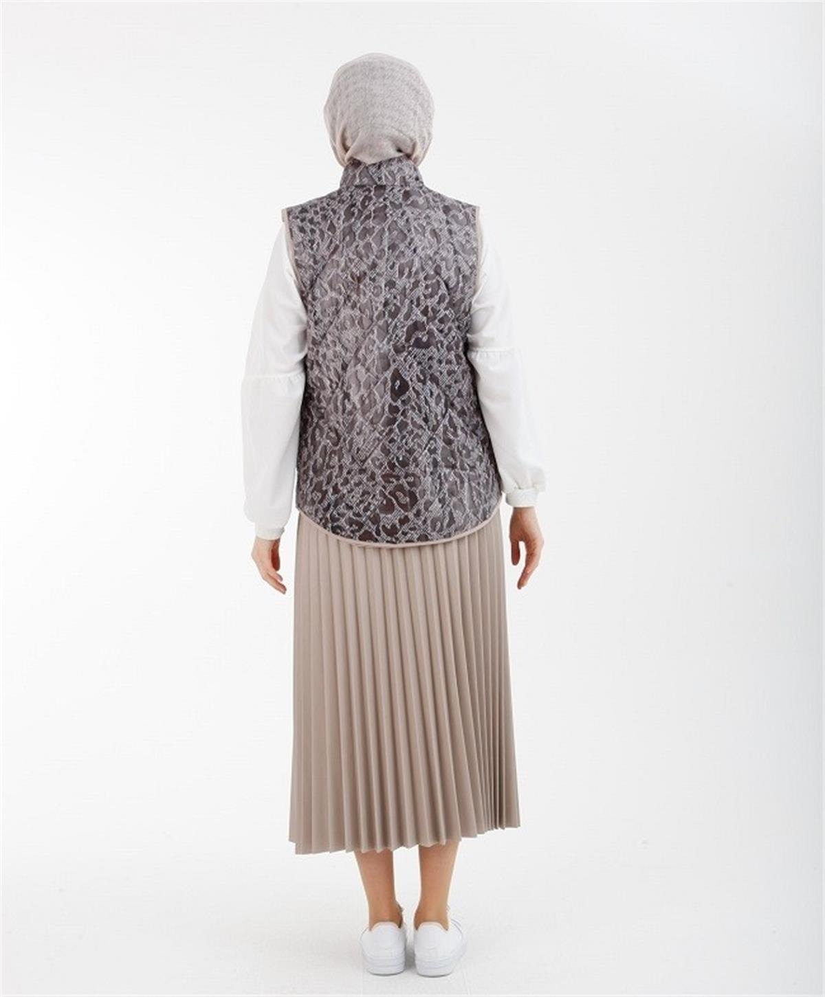 Armine Trend Piliseli Etek Bej 22KT103 Bej