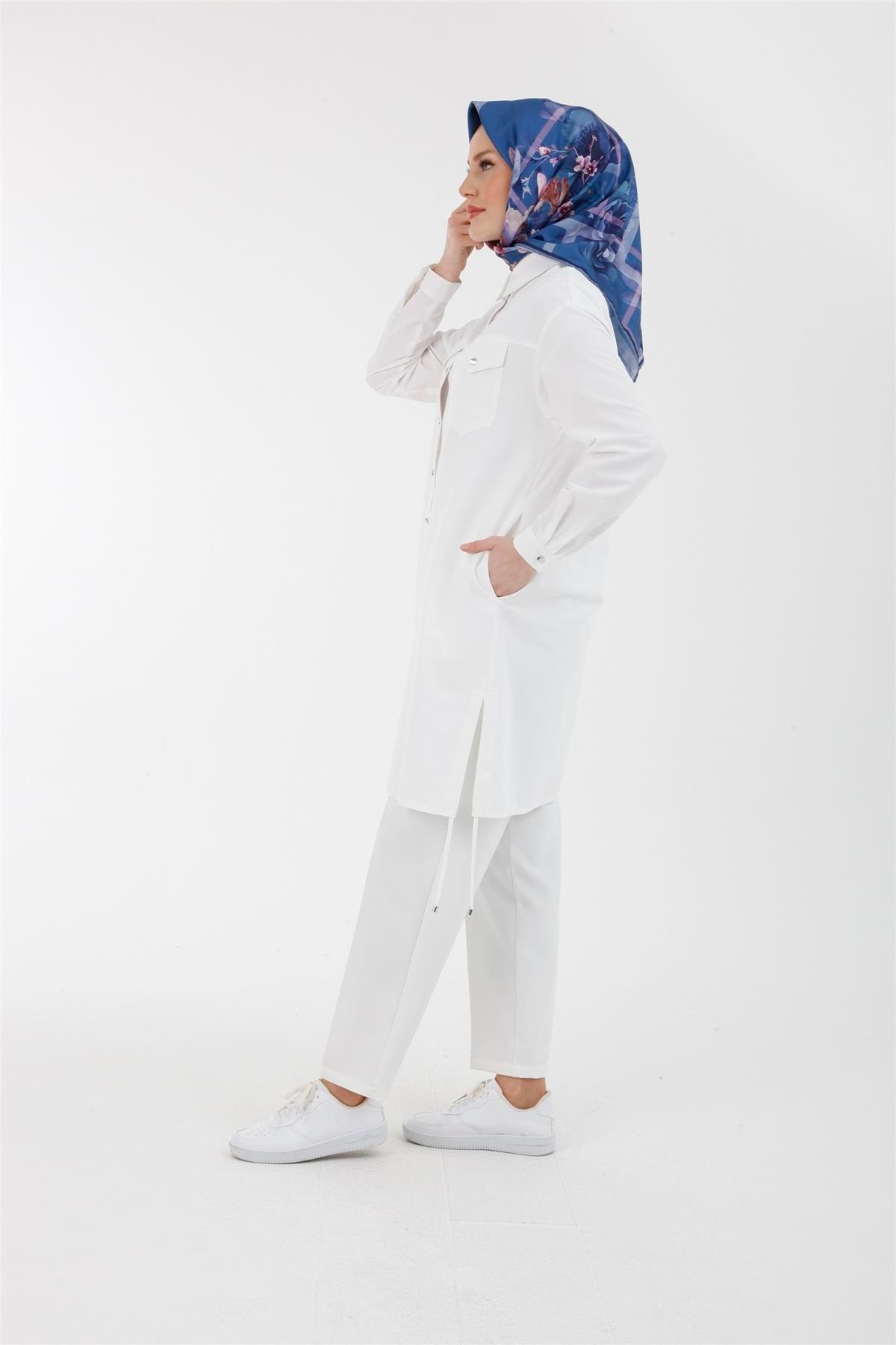 Armine Trend Poplin Gömlek 23YT407 Ekru