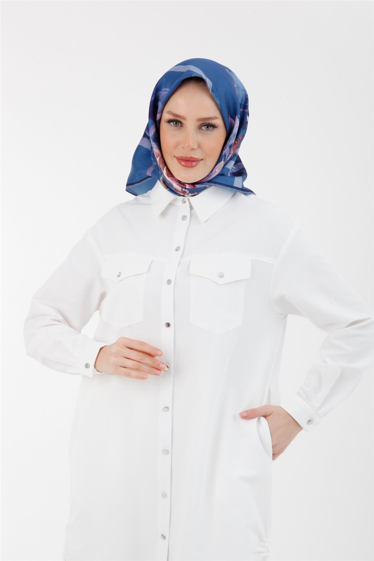 Armine Trend Poplin Gömlek 23YT407 Ekru