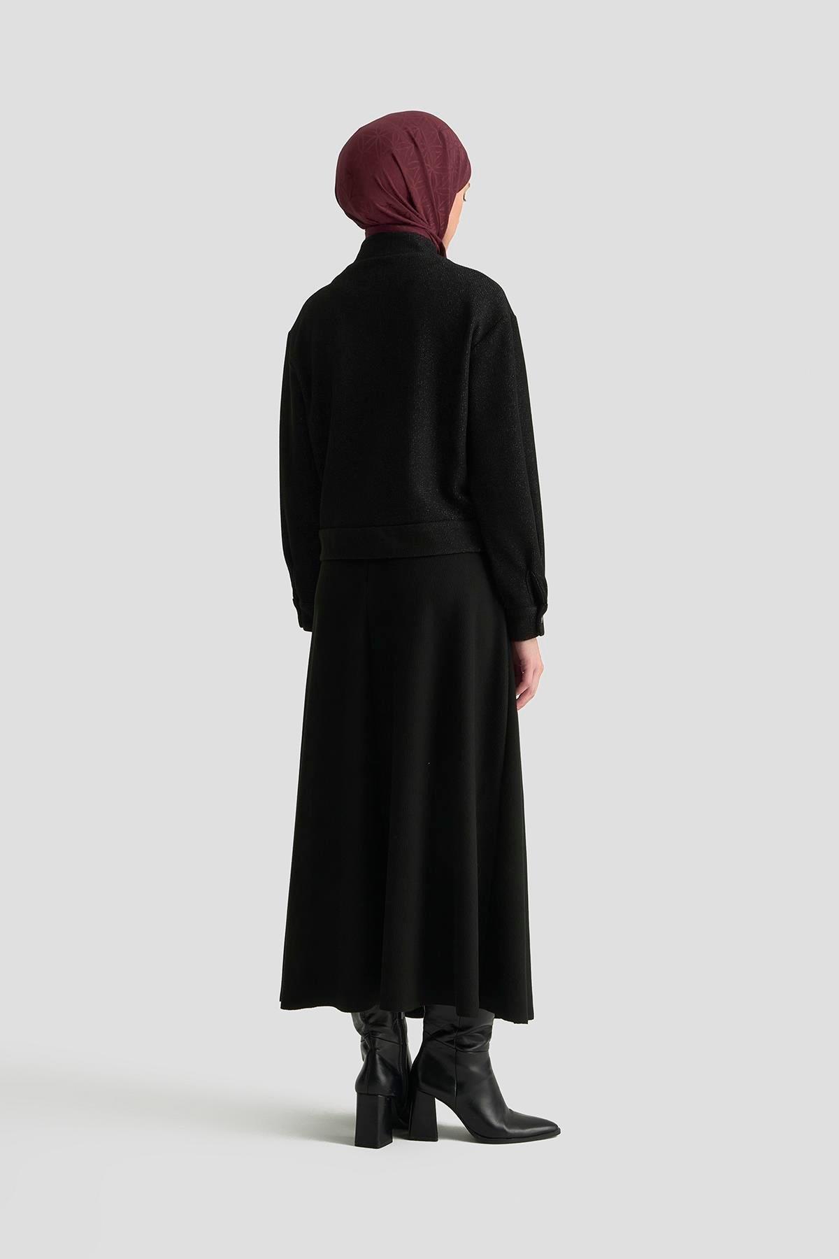 Armine TREND Sim Detay Etekli Takım Siyah 25KT644