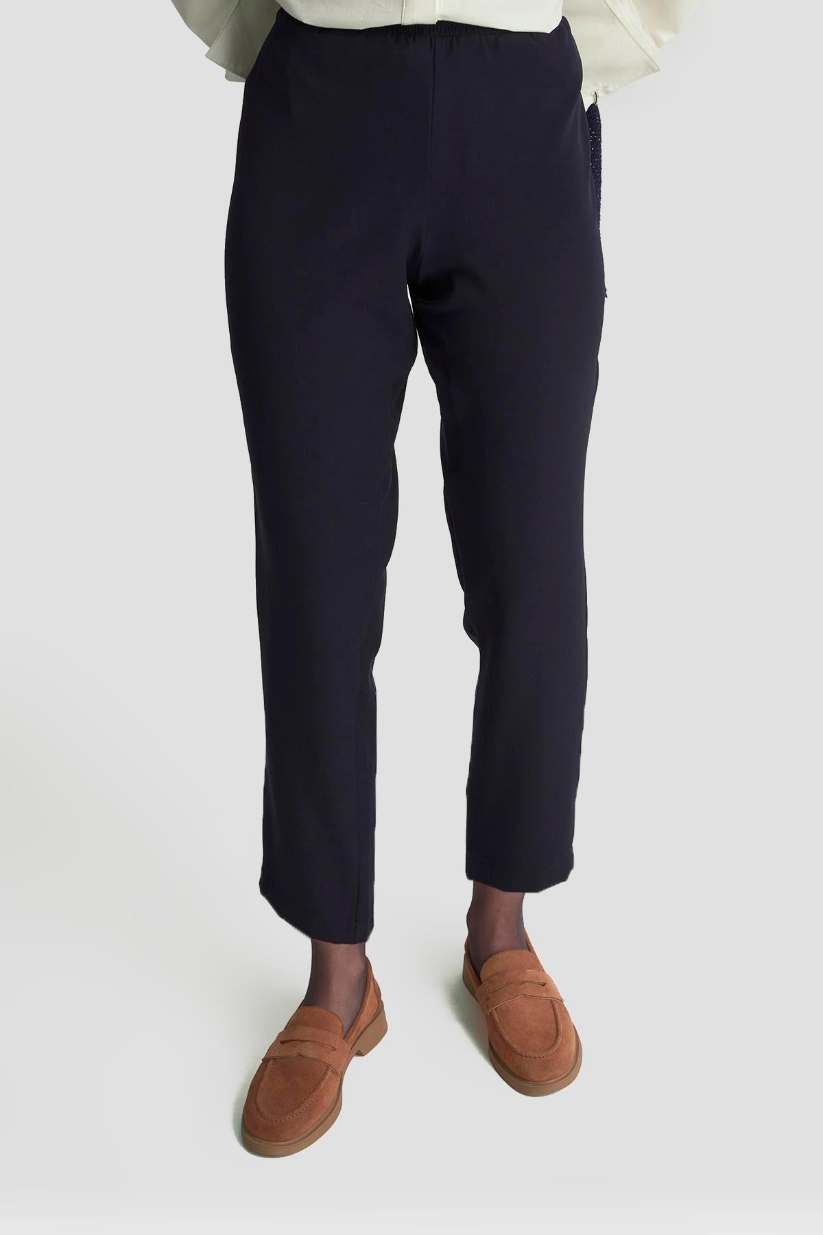 Armine TREND Sim Detay Yelekli Takım Lacivert 25KT638