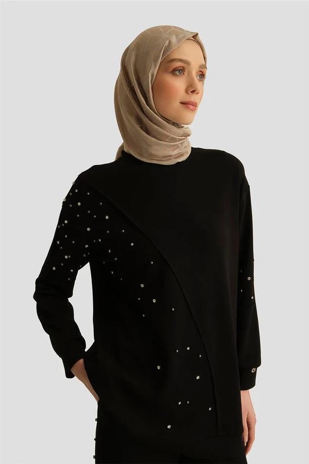 Armine Trend Taş Detaylı Pantolonlu İkili Oysho Takım 25YT637