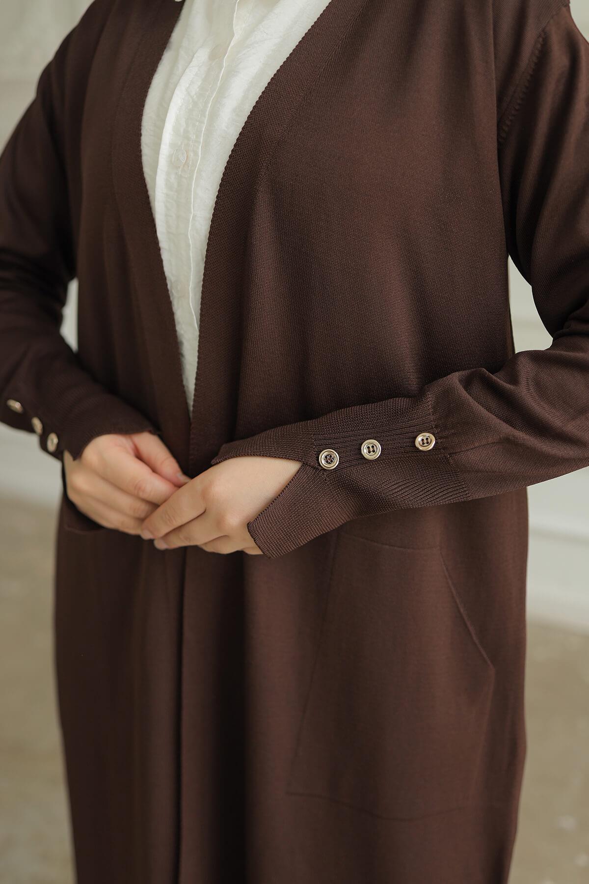 Armine TREND Triko Hırka Brown 24KTD501