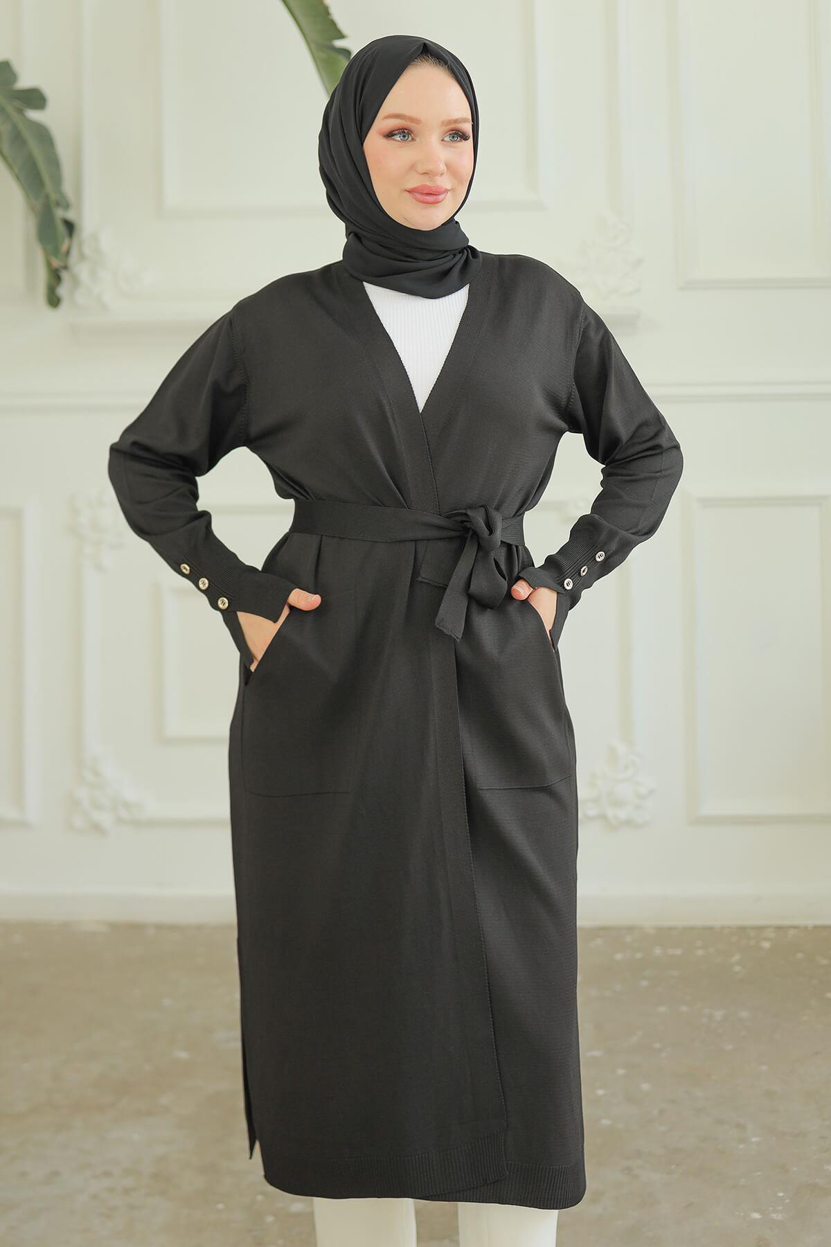 Armine TREND Triko Hırka Siyah 24KTD501