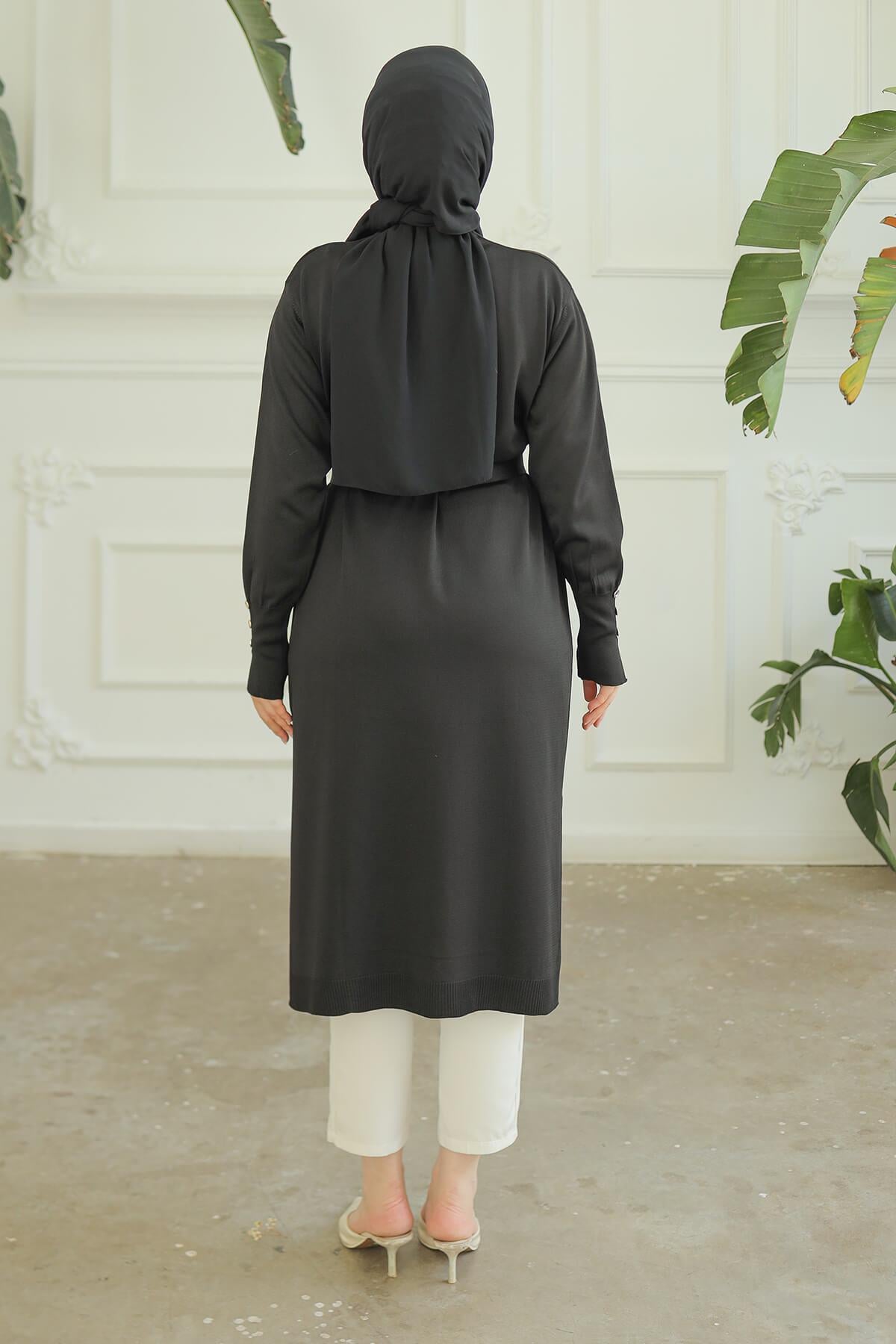 Armine TREND Triko Hırka Siyah 24KTD501
