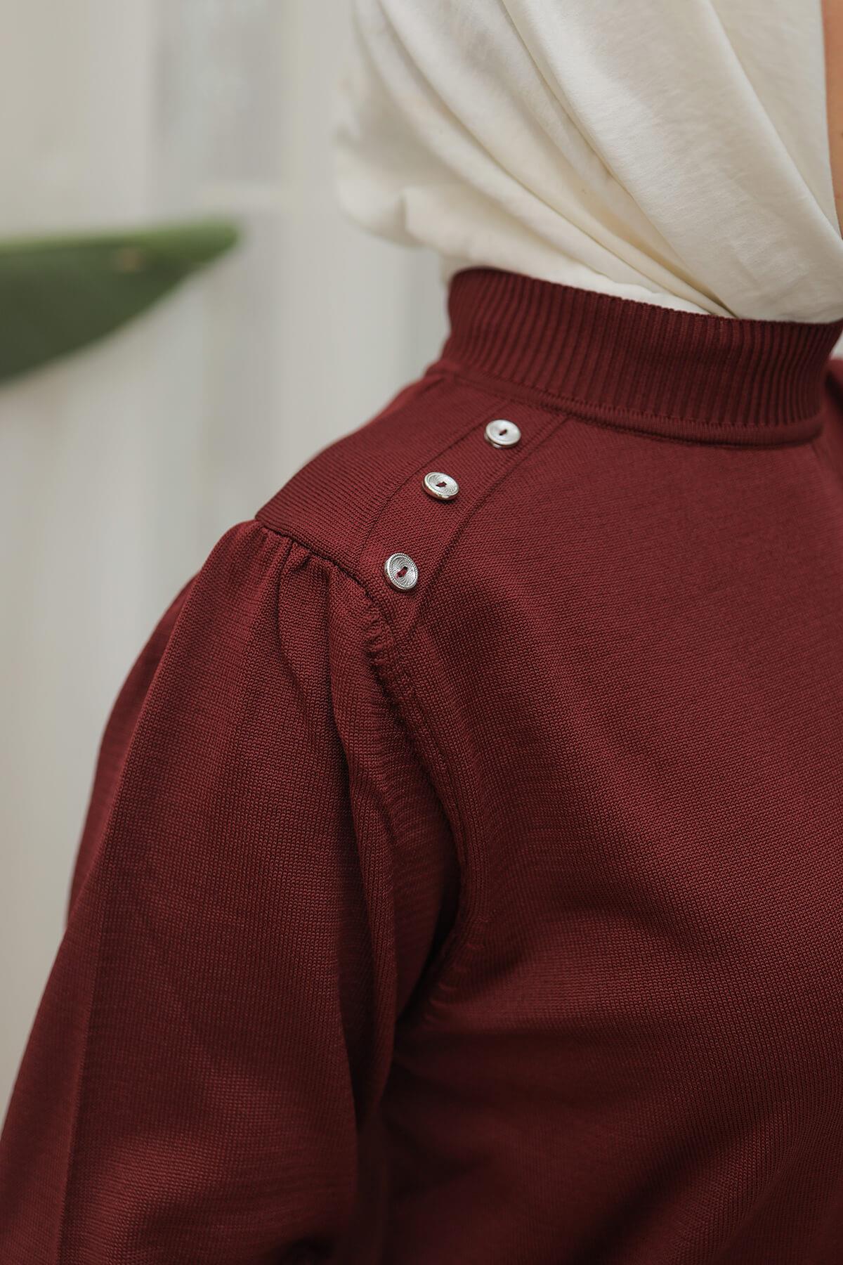 Armine TREND Triko Tunik Bordo 24KTD404