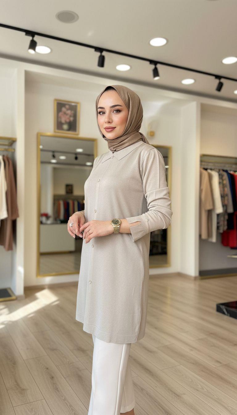 Armine TREND Triko Tunik Koyu Taş 25YTD4115