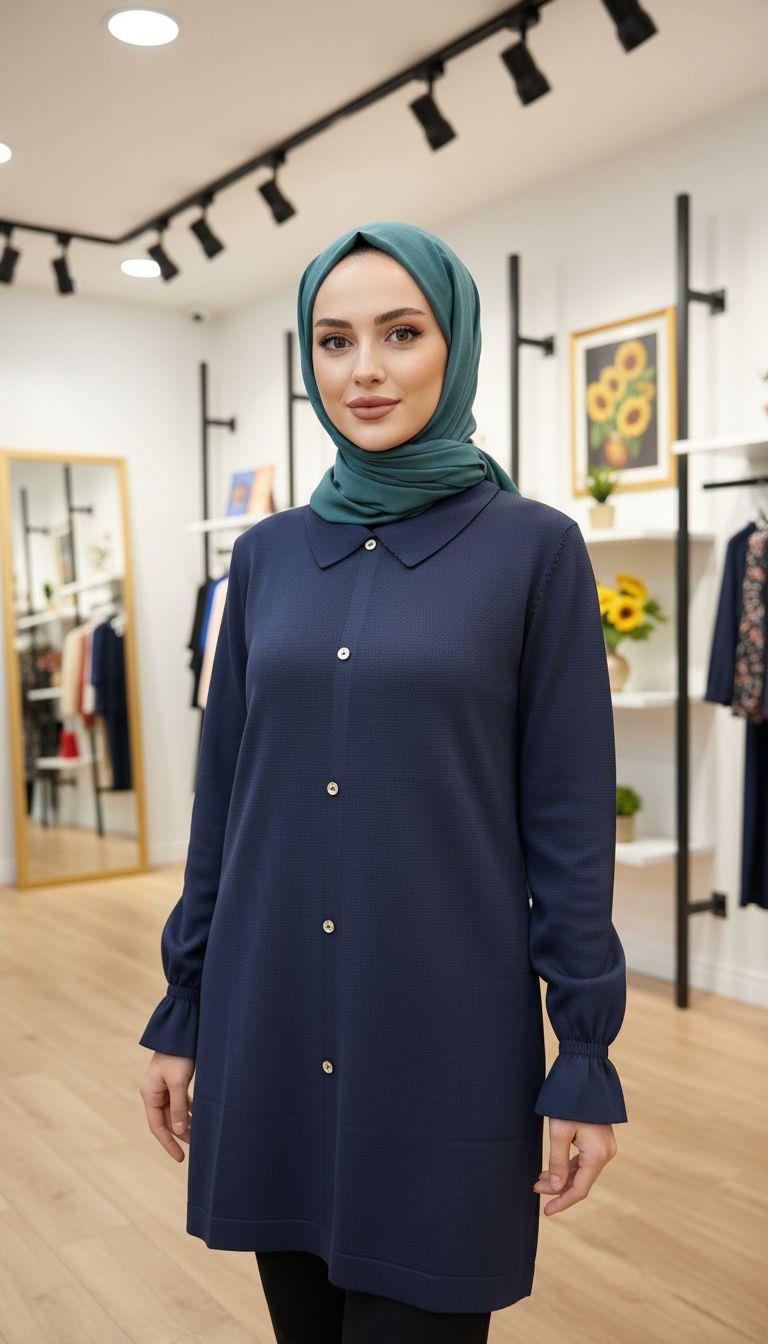 Armine TREND Triko Tunik Lacivert 25YTD4115