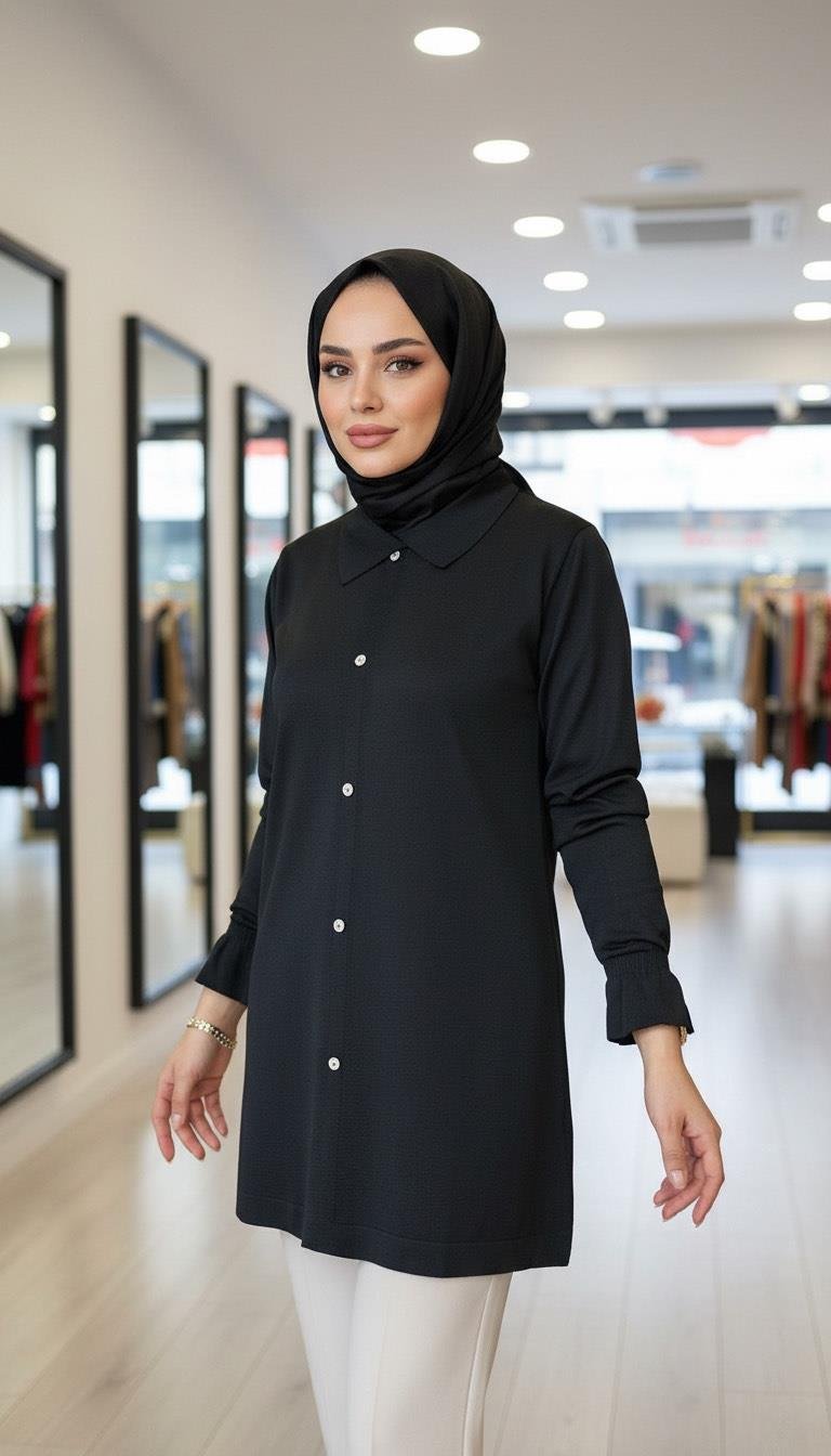 Armine TREND Triko Tunik Siyah 25YTD4115