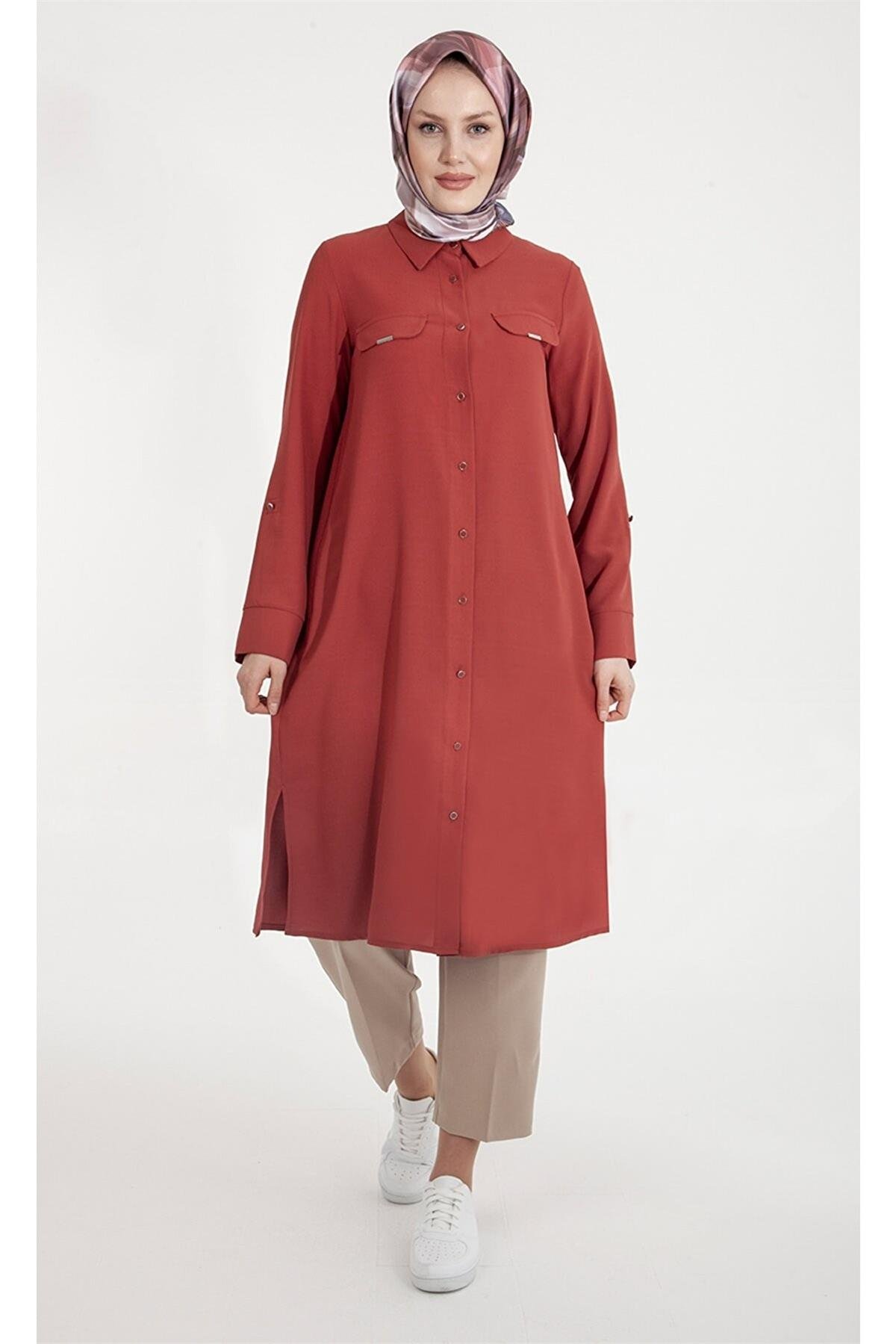 Armine Trend Tunik 22KT407 Kiremit