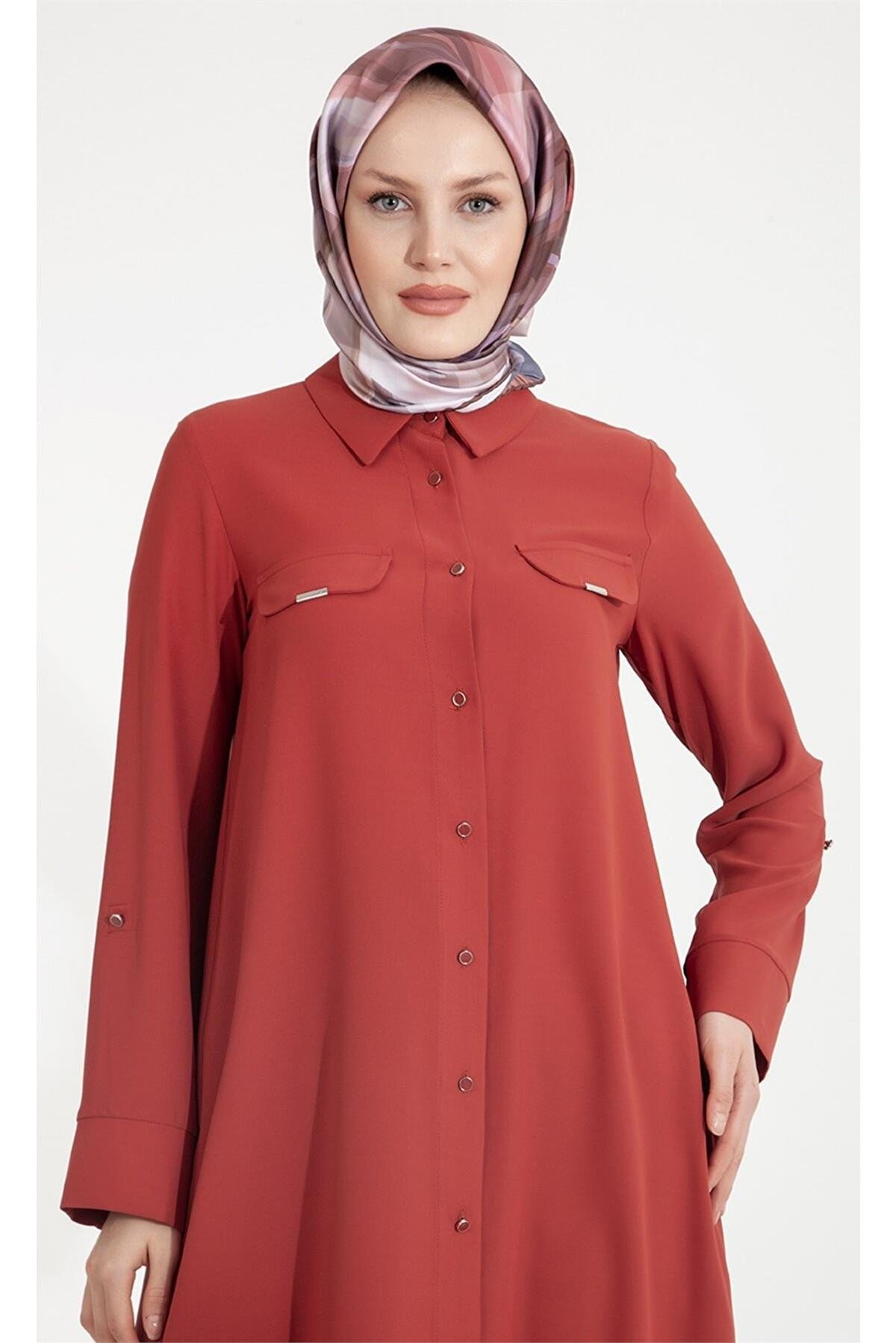 Armine Trend Tunik 22KT407 Kiremit