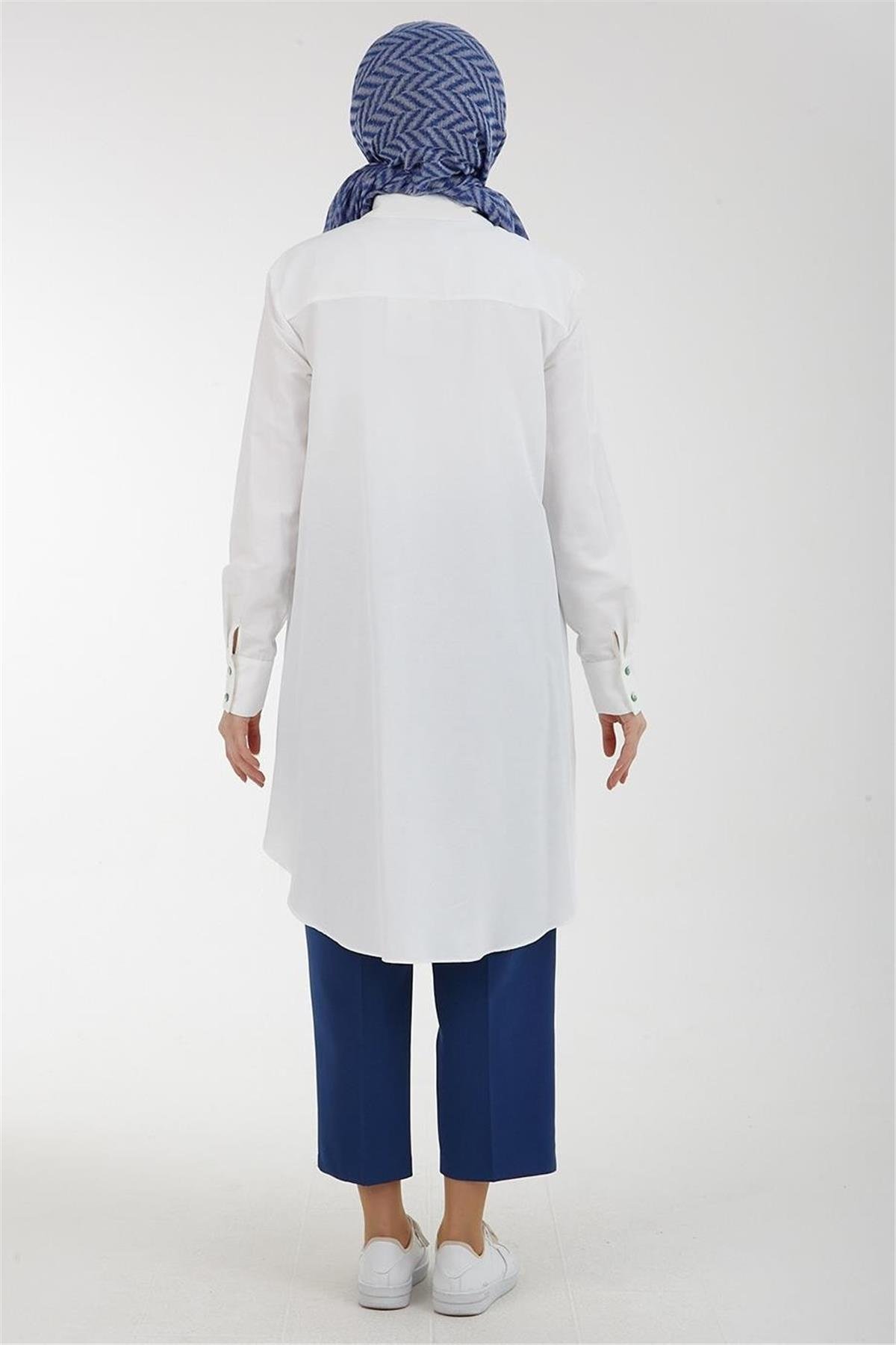 Armine Trend Tunik 23YT402 Ekru Yeşil