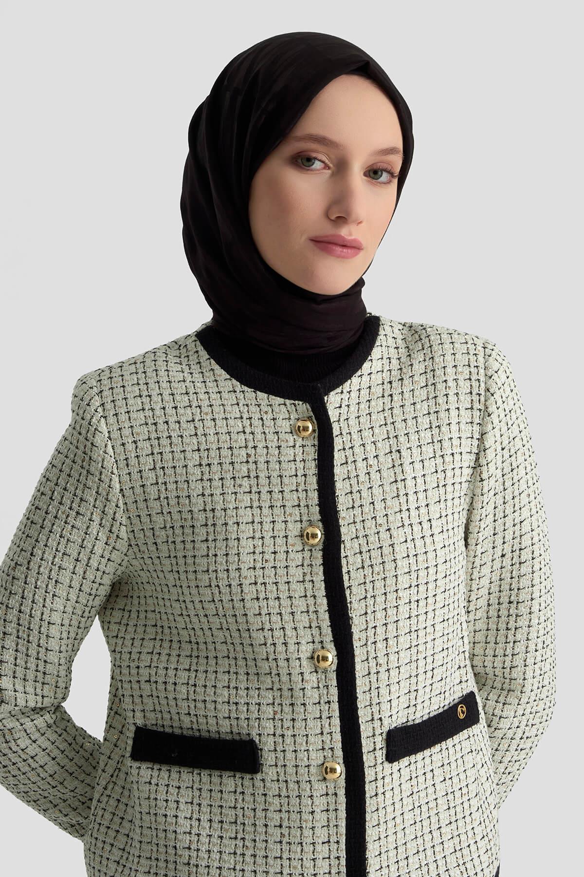 Armine Trend Tüvit Ceketli Takım Ekru 25KT630
